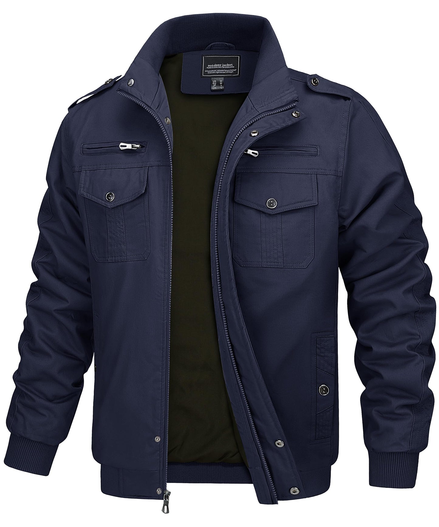 Men's Military Style Jacket – Windproof Utility Jacket