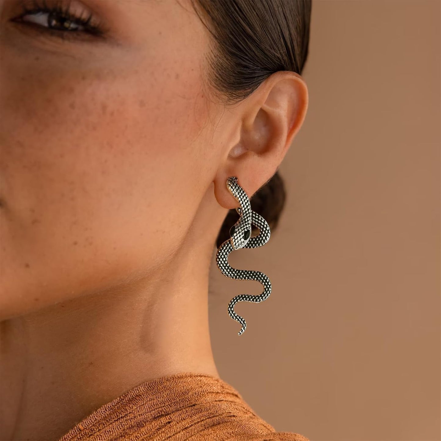 Titan Snake Earrings