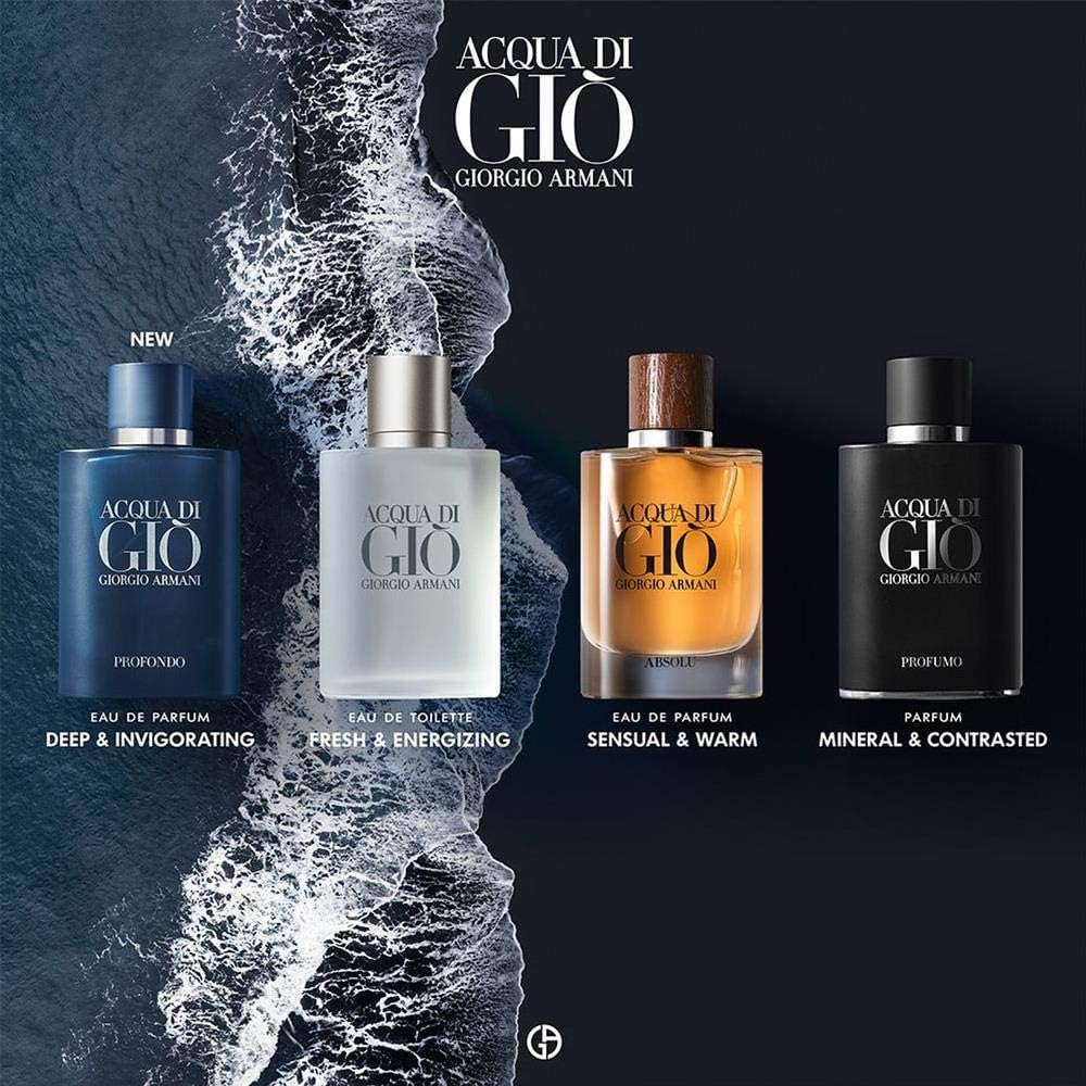 GIORGIO ARMANI Unisex 75ML VAPORIZADOR Acqua DI GIO PROFONDO EAU DE Parfum 75 ml VERDAMPFER, Negro, Nur Nicht zutreffend