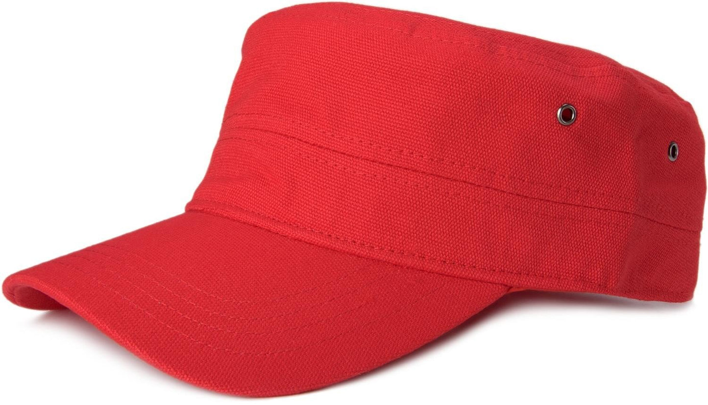 styleBREAKER Unisex Cap im Military-Stil aus robustem Baumwoll-Canvas, Klettverschluss verstellbar 04023020