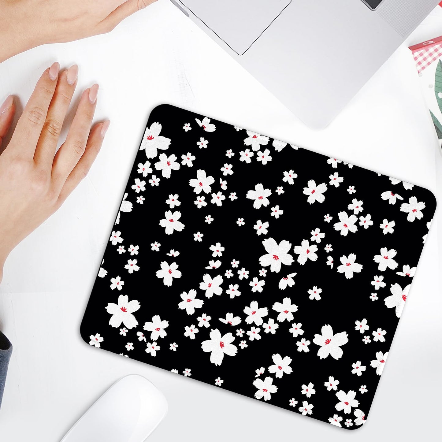 Ksriylm Mauspad,Quadratisches Niedliches Schwarzer Panther Mouse Pad,für Büro und Zuhause,Mousepad mit Motiv,wasserdichtes Mousepad,rutschfeste Gummiunterseite,Computer-Mauspads für kabellose Maus