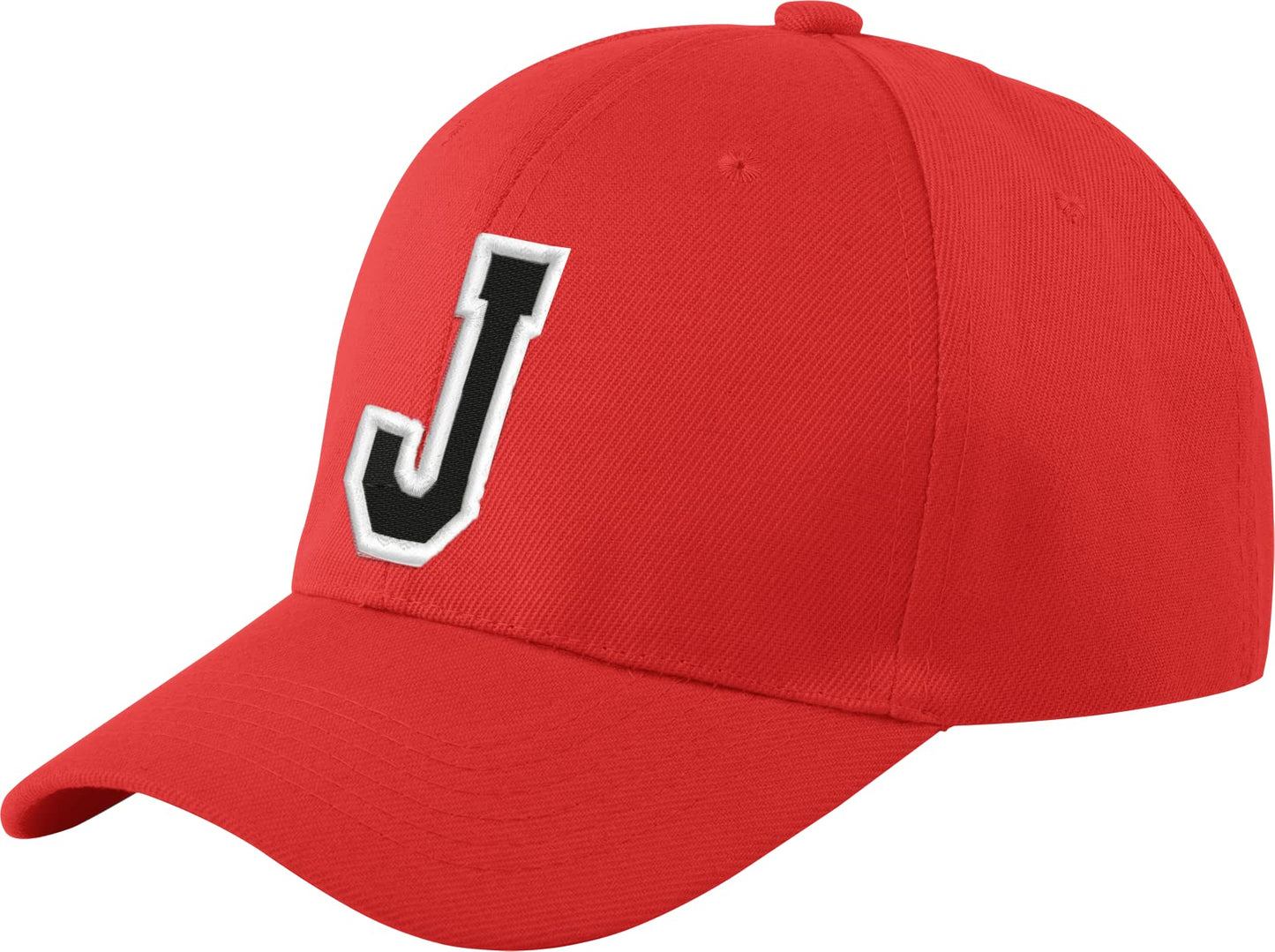 morefaz New Baseballkappe, rot, für Jungen, Mädchen, Kinder, Mütze, Unisex, A-Z, Alphabet