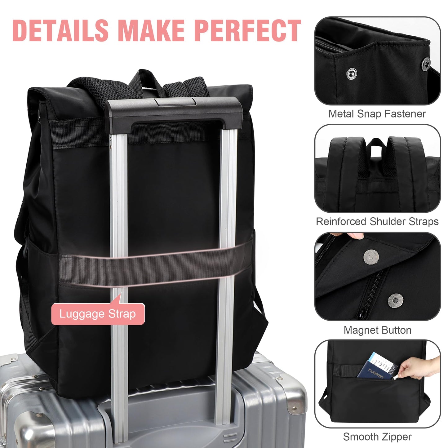 MOCOCITO Women's Backpack, Daypack, Laptop Backpack