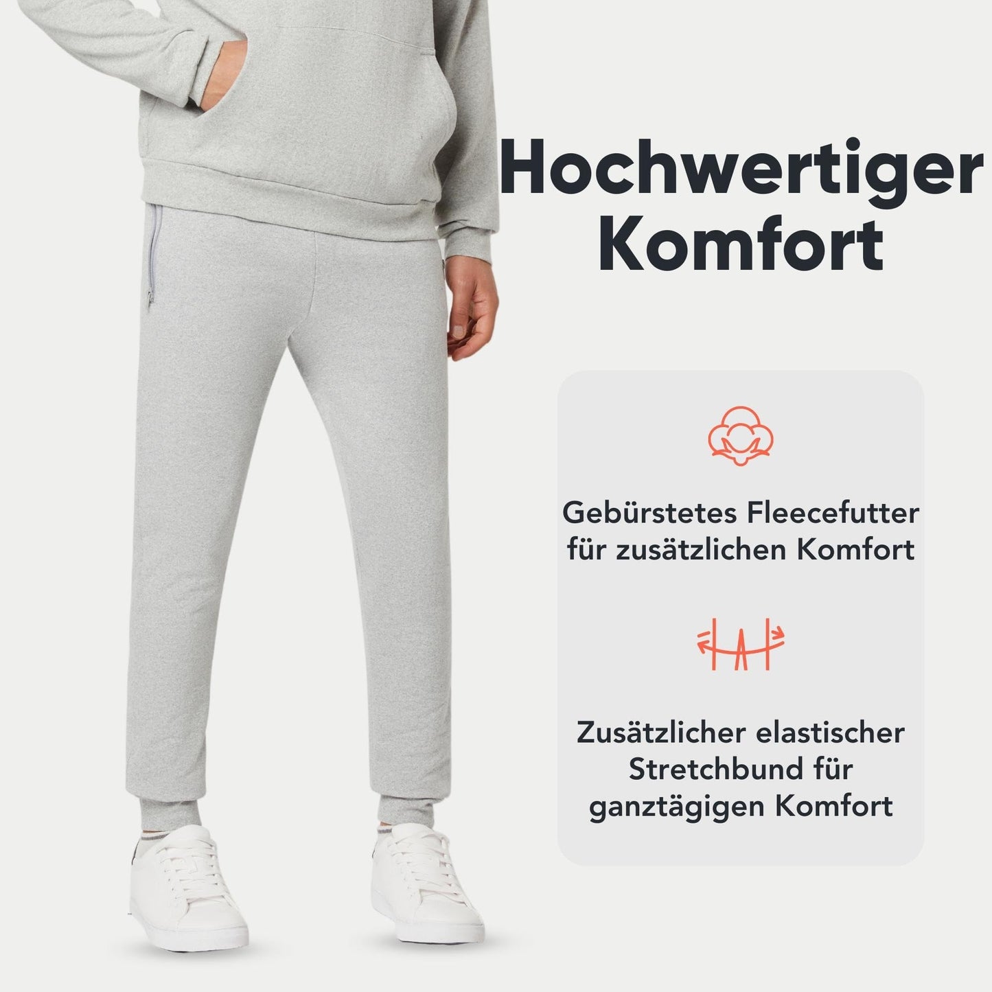 Men’s Slim Fit Joggers – Fleece-Lined Sweatpants