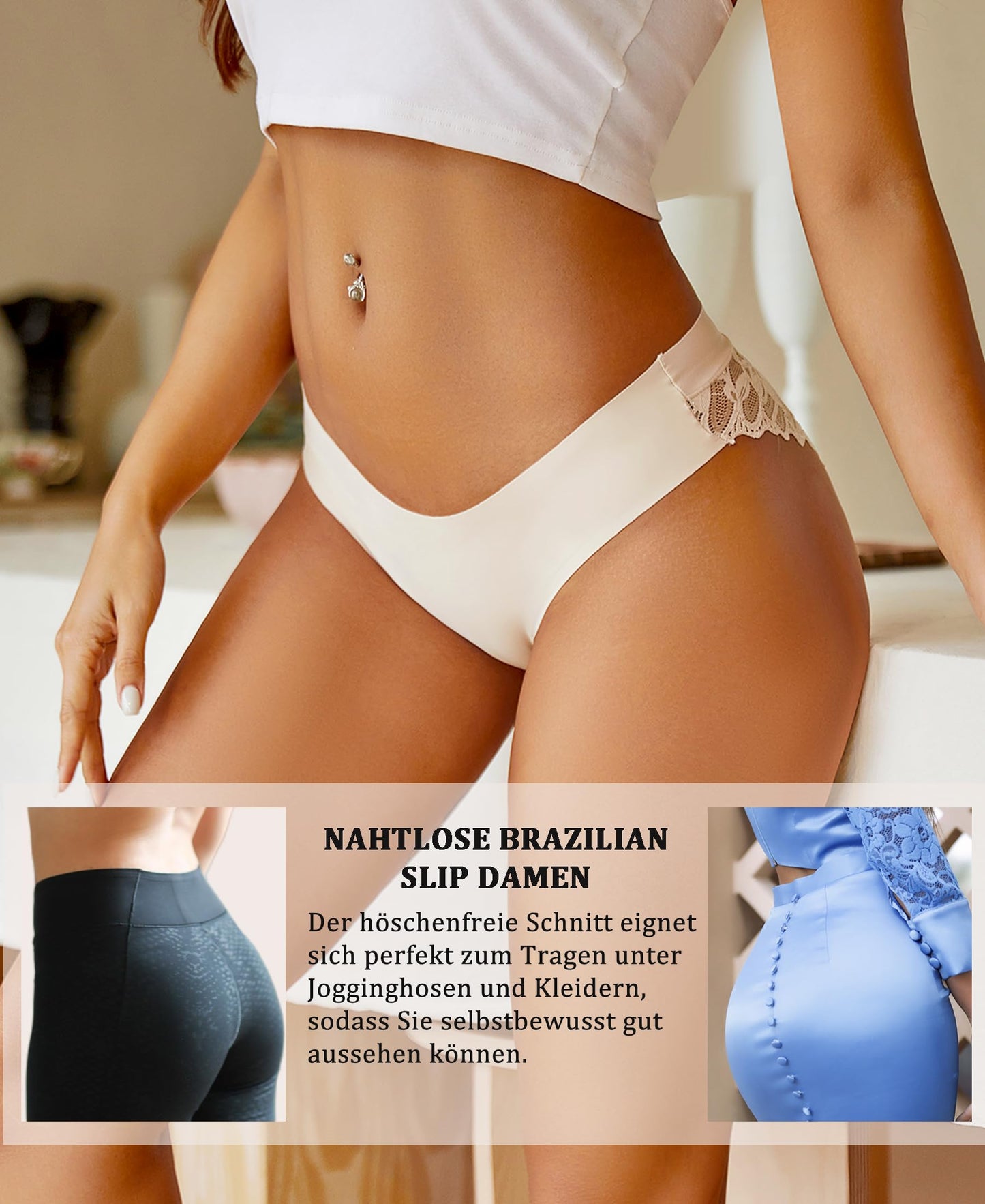Women’s Lace Seamless Underwear Pack of 6