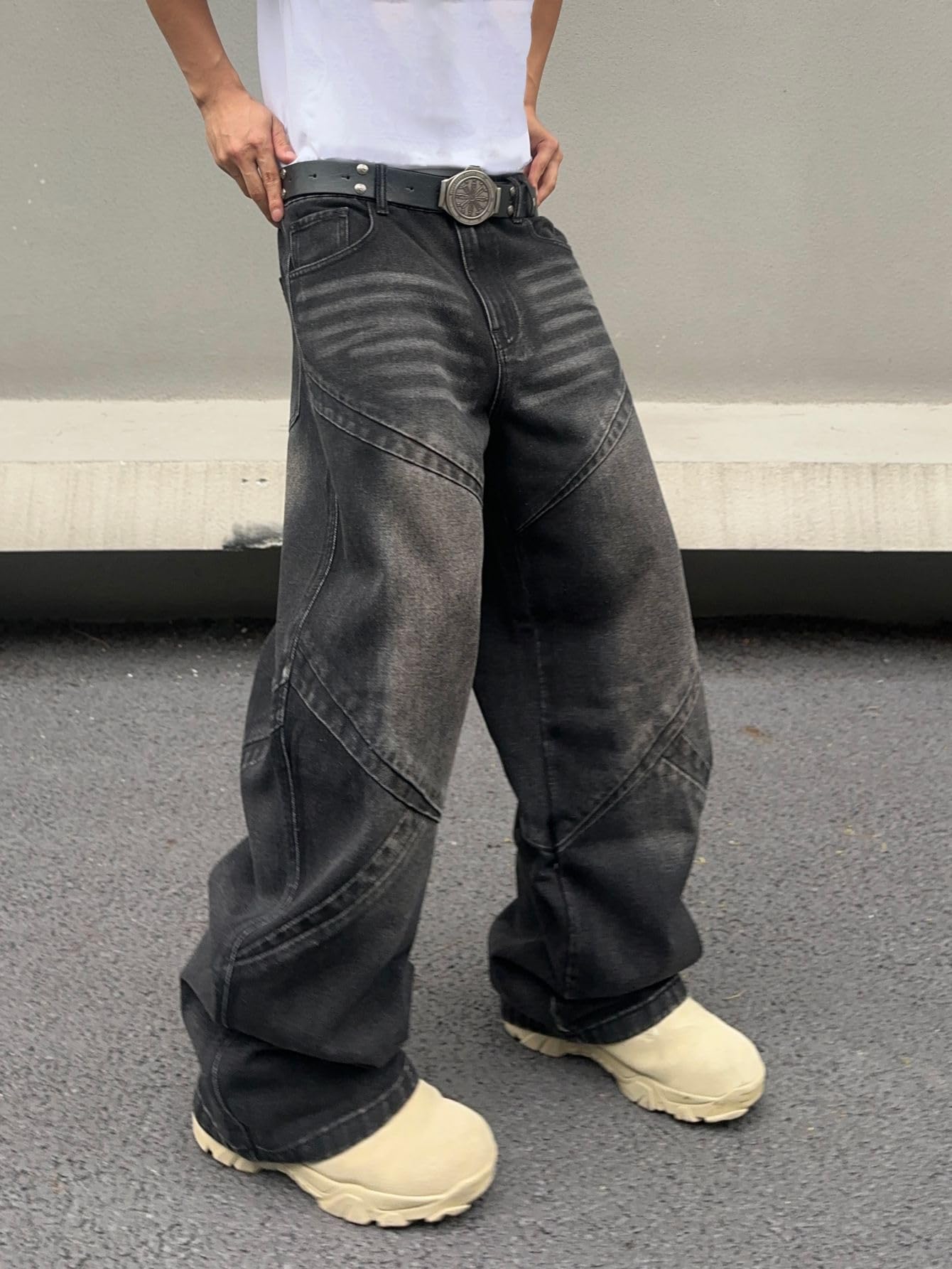 Zewool Men’s Distressed Baggy Jeans