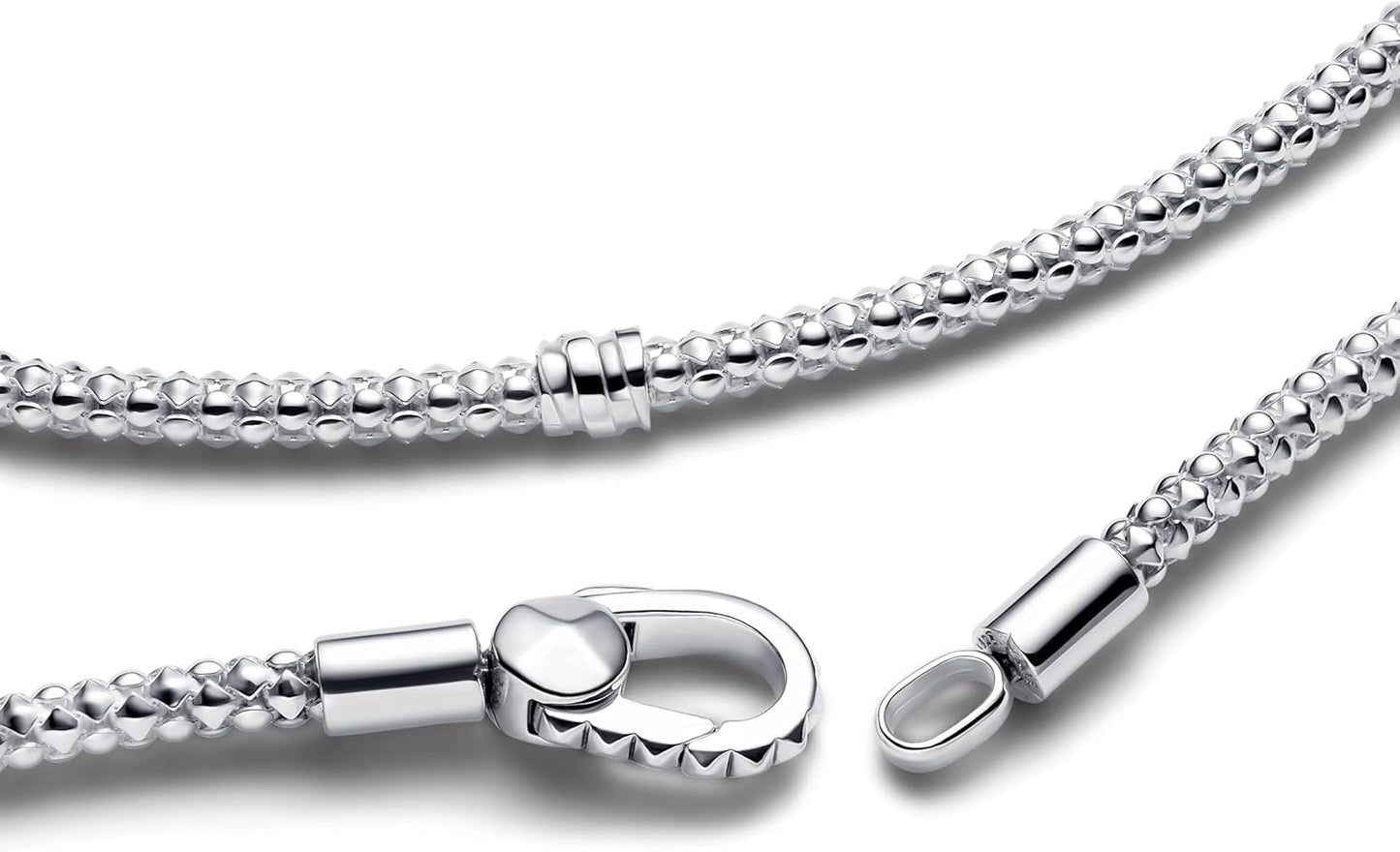 PANDORA Moments Studded Chain Bracelet – Sterling Silver with Studded Clasp