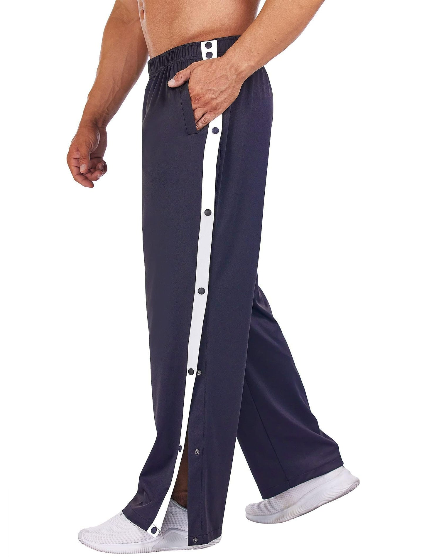 PINSPARK Men’s Rehab Joggers – Tear-Away Athletic Pants