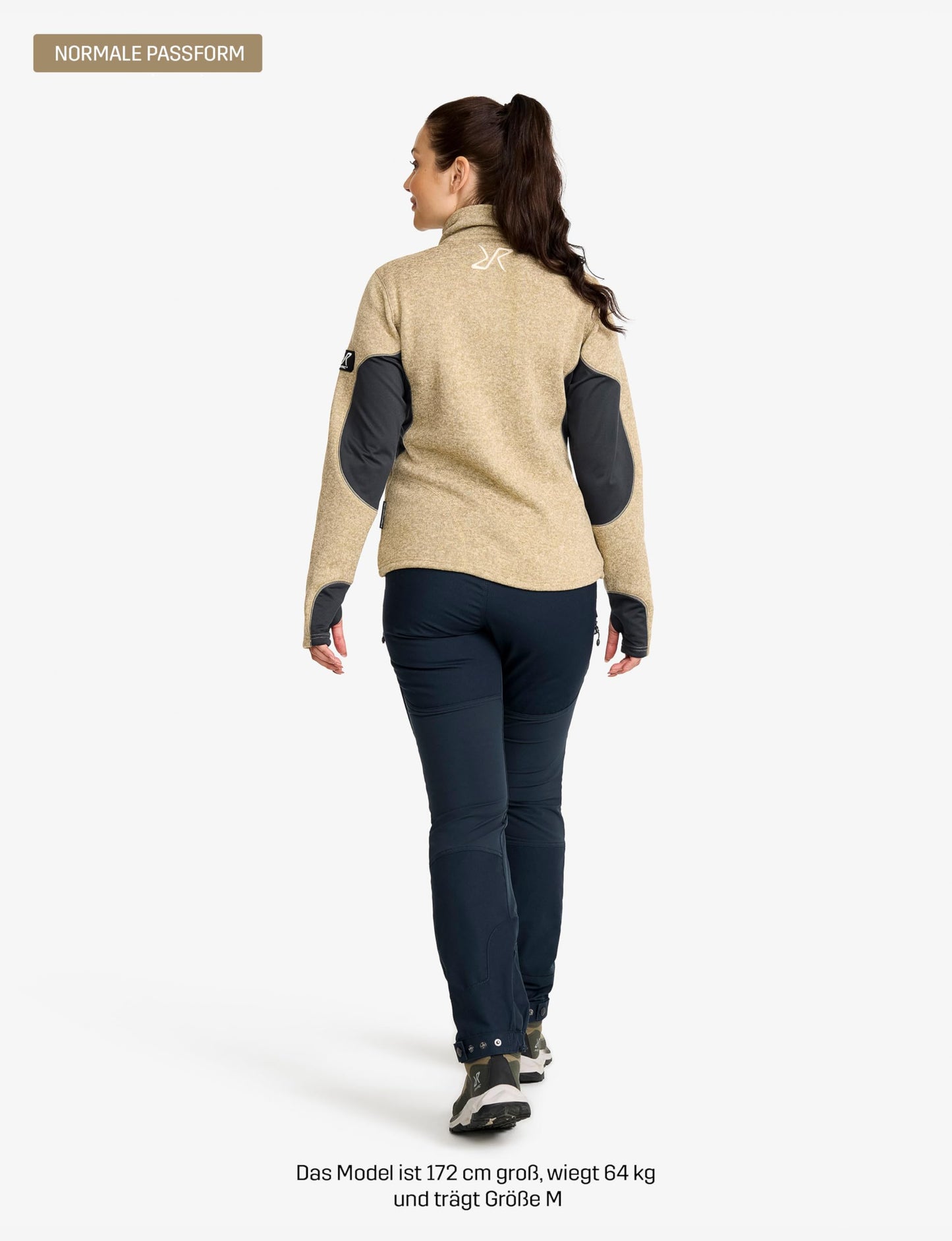 RevolutionRace Women’s Fusion Fleece – Lightweight Outdoor Jacket