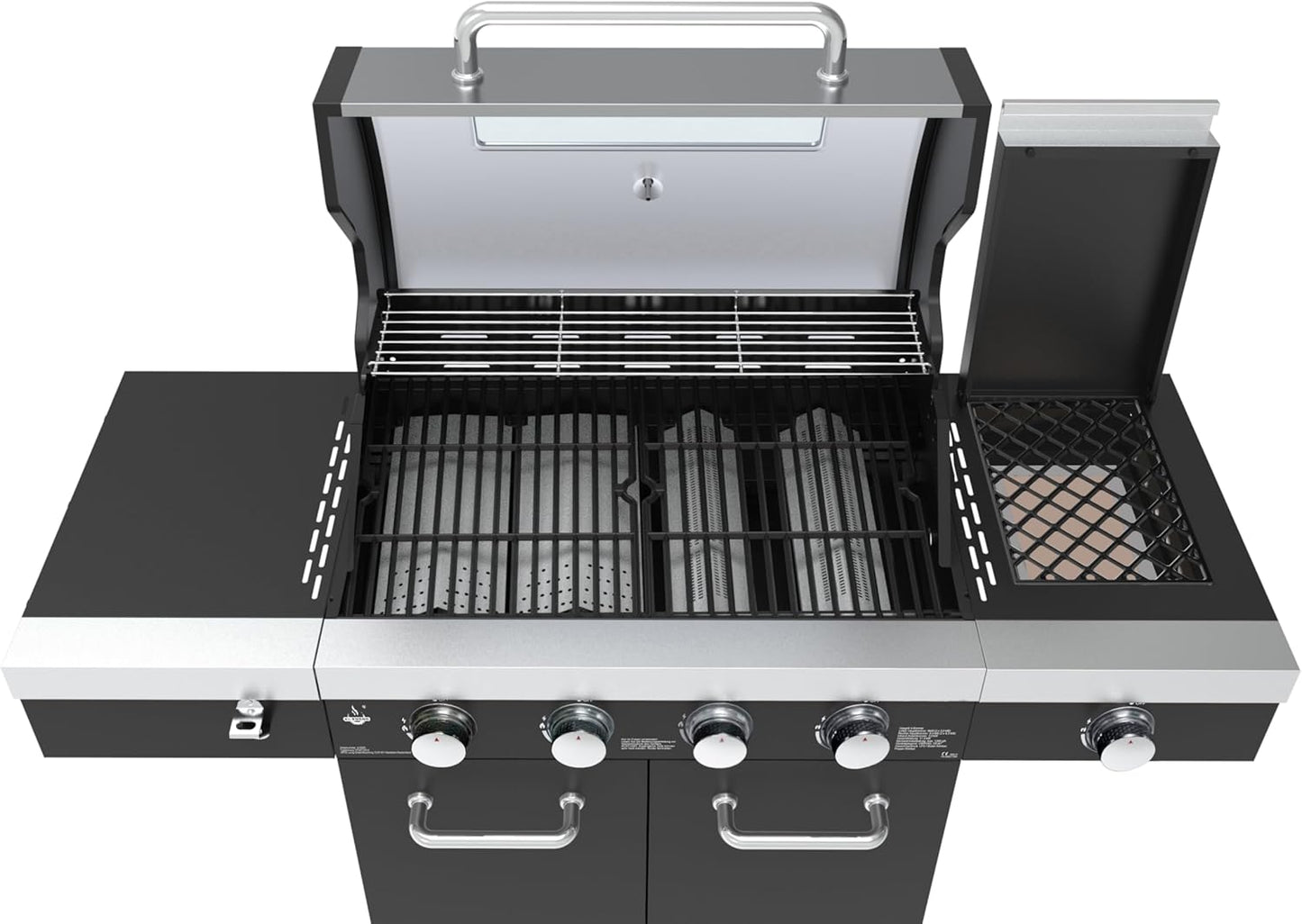 Gas grill "KINGSTON" by El Fuego® | 4 + 1 burners | Infrared burner | 2 burners + 2 high-performance burners | LED lighting | with viewing window | Stainless steel burner | incl. cover | AY 505