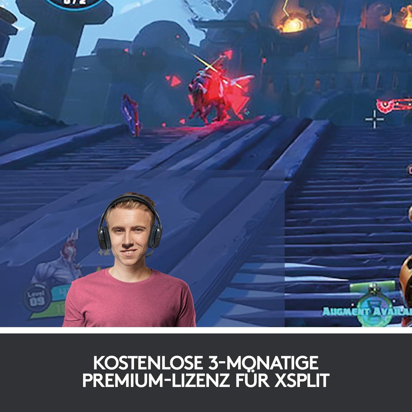 Logitech C922 PRO Webcam mit Stativ, Full-HD 1080p, 78° Sichtfeld, Autofokus, Belichtungskorrektur, H.264-Kompression, USB-Anschluss, Für Streaming via OBS, Xsplit, etc. - Schwarz
