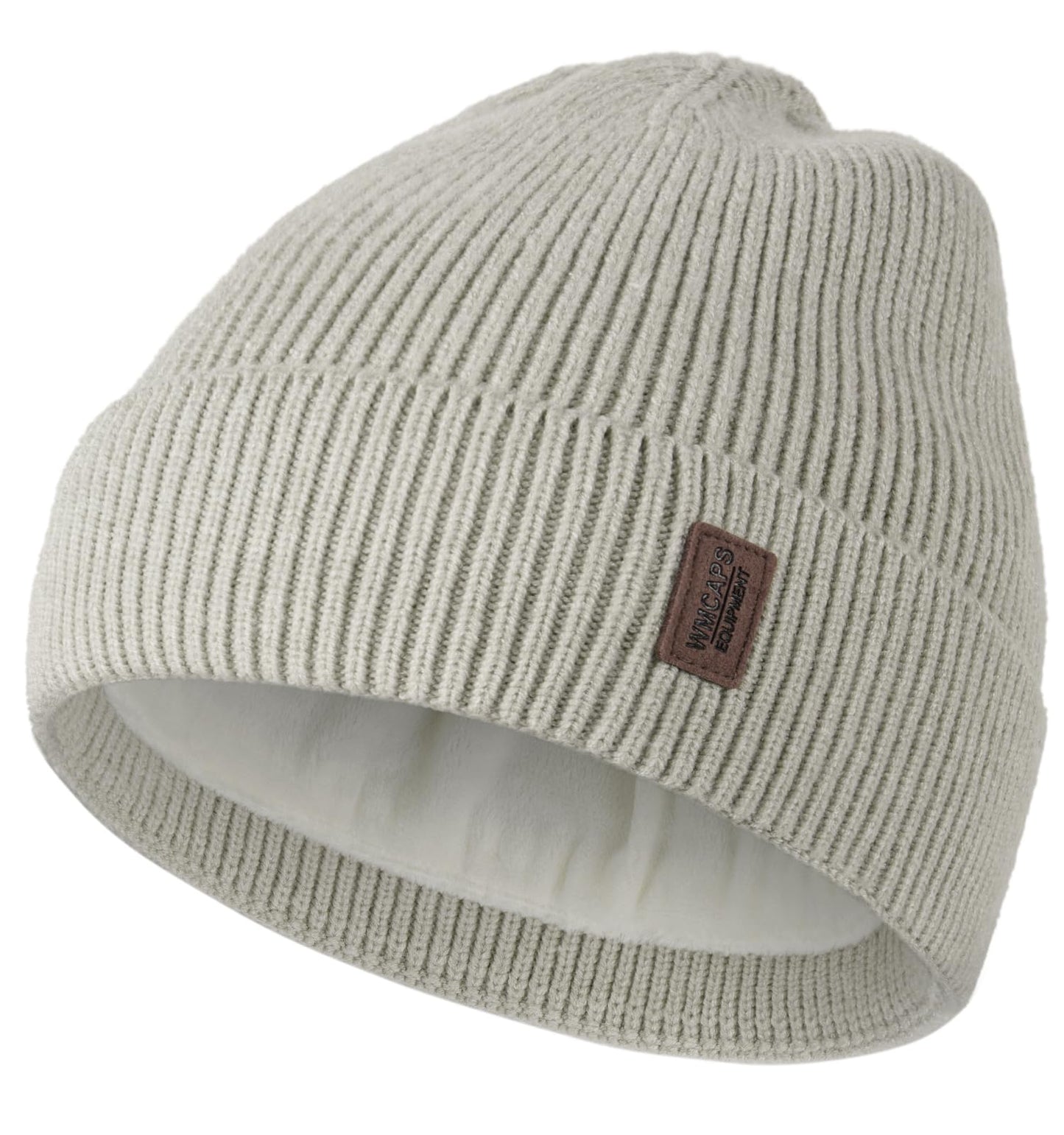 Wmcaps Beanie Mütze, Herren Winter Warme Unisex Wintermütze Strickmütze Dehnbare Weiche Wollmütze mit Bündchen und Dickem Warmem Futter Geschenk für Freundin männer Frauen