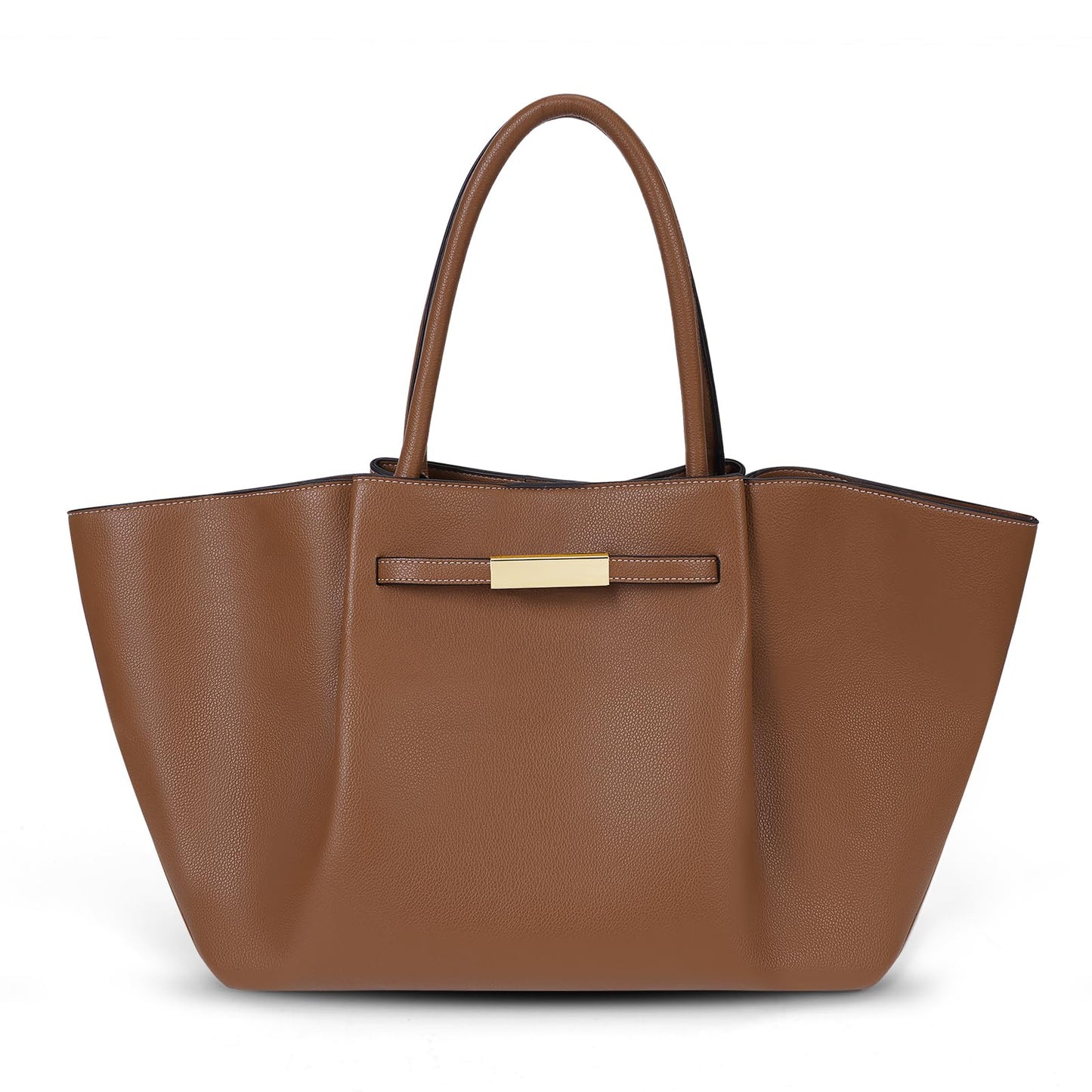 Large Faux Leather Tote Bag for Women