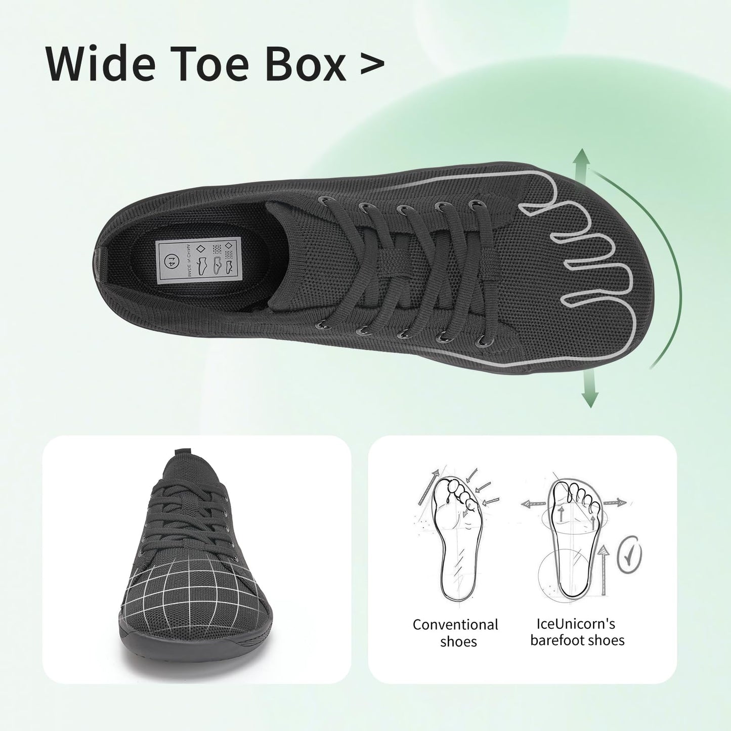 IceUnicorn Barefoot Shoes for Women