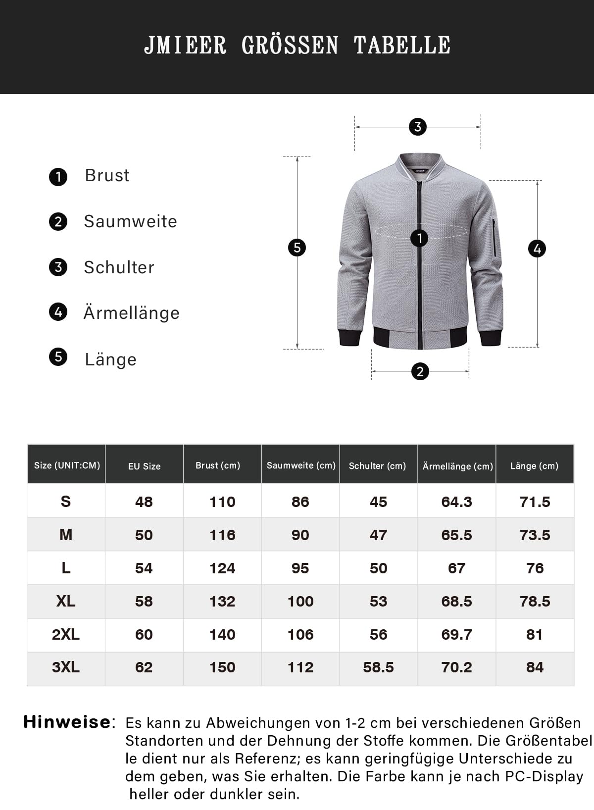JMIERR Men’s Lightweight Bomber Jacket
