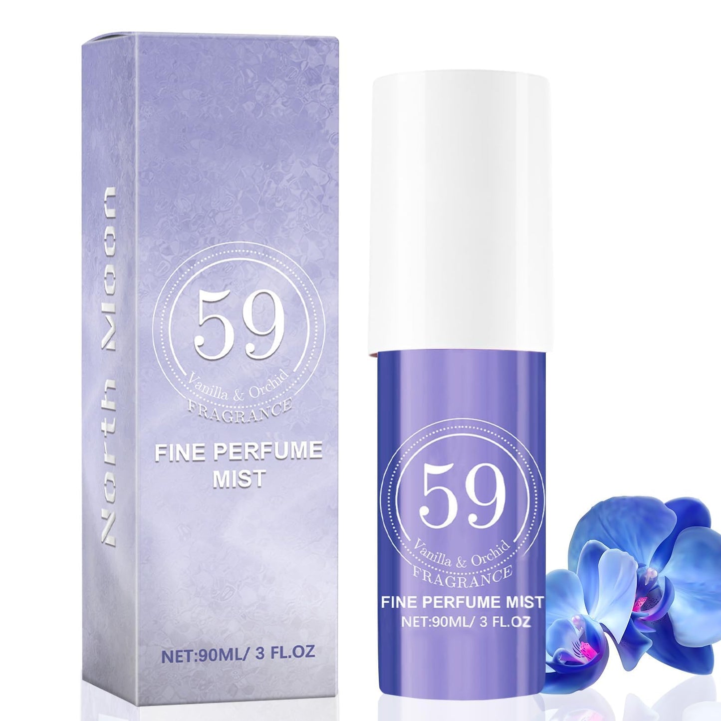 Perfume Body Spray Women's 90 ml Women's Fragrances Long Lasting Body and Hair Fruity Fragrances Women's Perfume Body Spray Moisturises the Skin Gifts for Lovers, Women, Men, Mothers (Vanilla 59)