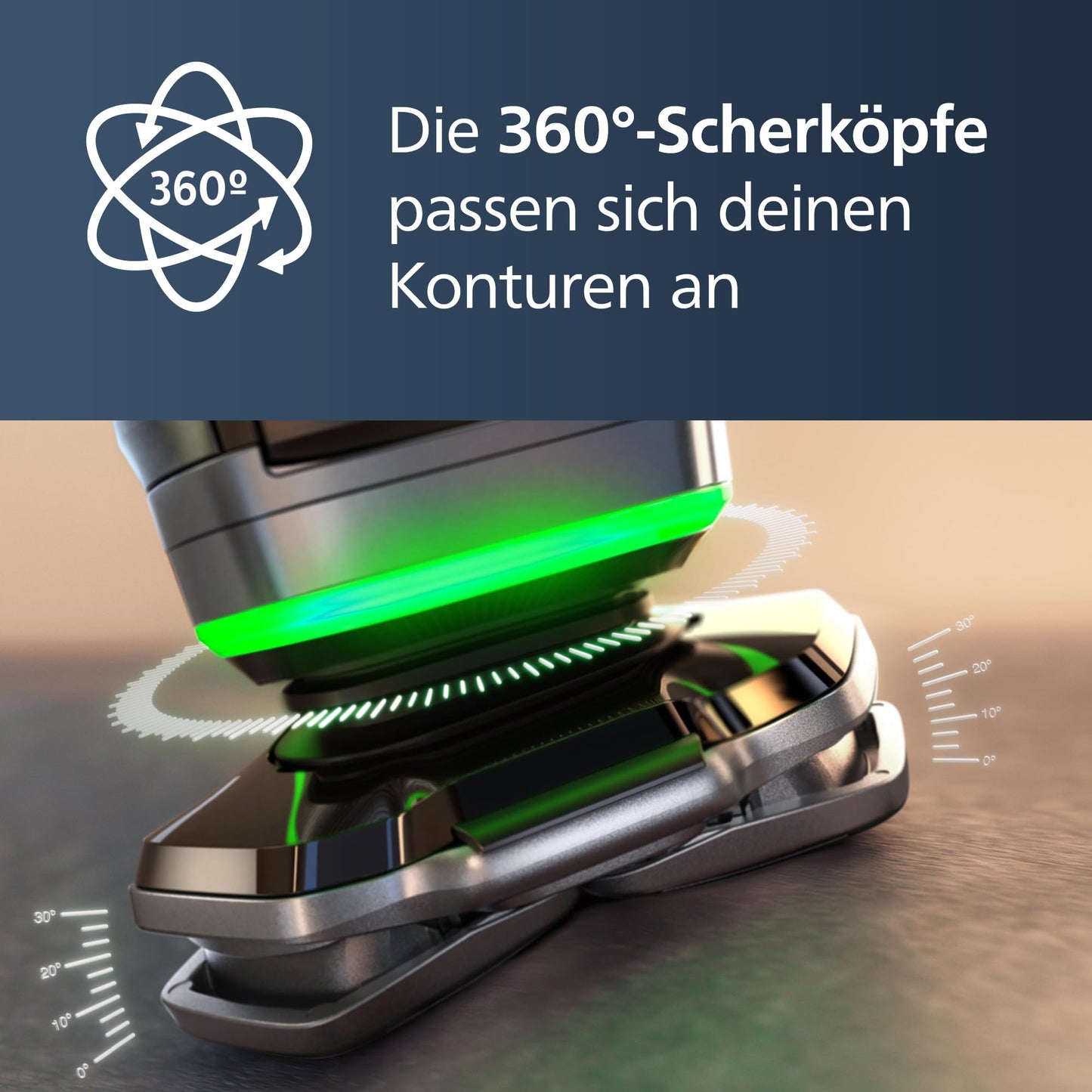 Philips Shaver S9000 – Elektrischer Nass-& Trockenrasierer für Männer, Dunkelchrom, Lift & Cut System, SkinIQ Technologie, Barttrimmer, Reinigungsstation, Ladestation & Reiseetui (Modell S9974/55)
