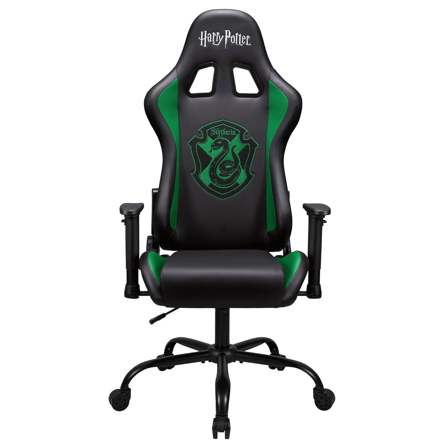 SUBSONIC Harry Potter - Ergonomischer Gaming-Stuhl Verstellbare Rückenlehne und Armlehnen - Adult Gaming Chair Slytherinhaus offizielle Lizenz