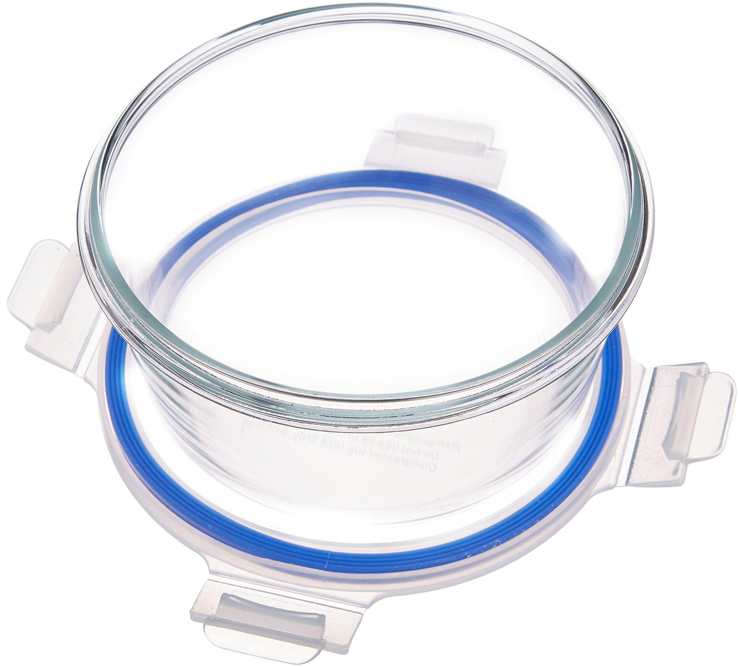 Frischhaltedosen aus Glas für Lebensmittel, 14er-Pack (7 Behälter + 7 Deckel), BPA-freie (7er Pack) , Transparent, Blau