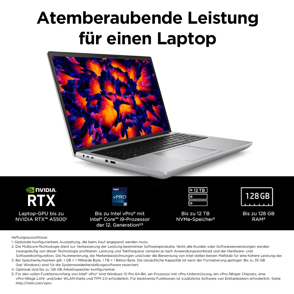 HP ZBook Fury 16 G9, 32GB RAM, 1TB SSD, Windows 11 Pro