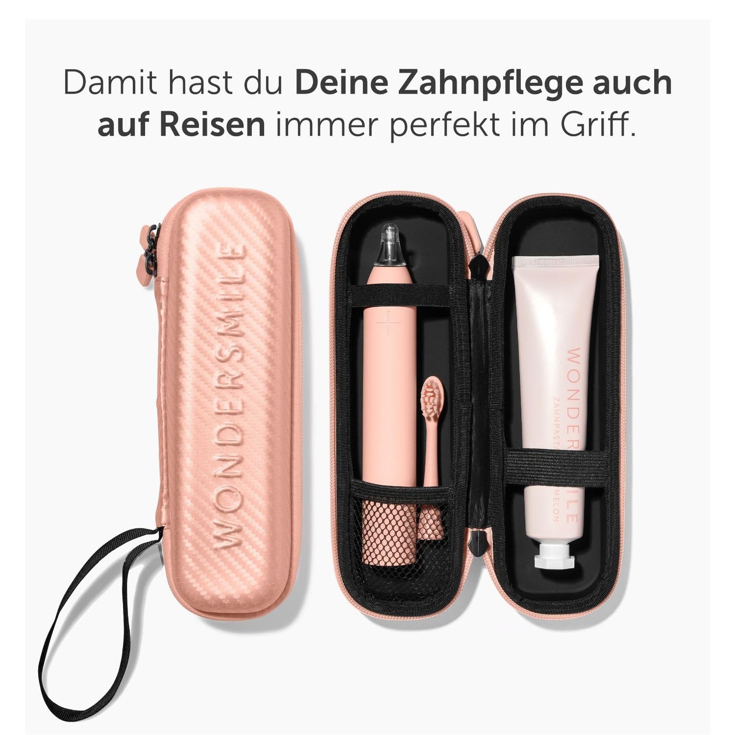 Wondersmile Schallzahnbürste PRO - Testsieger 2023-100 Tage risikofrei testen - Elektrische Zahnbürste mit 4 Putzprogrammen - Ultraschallzahnbürste mit smarten Bürstenkopf (1er Set, Ultimate Black)