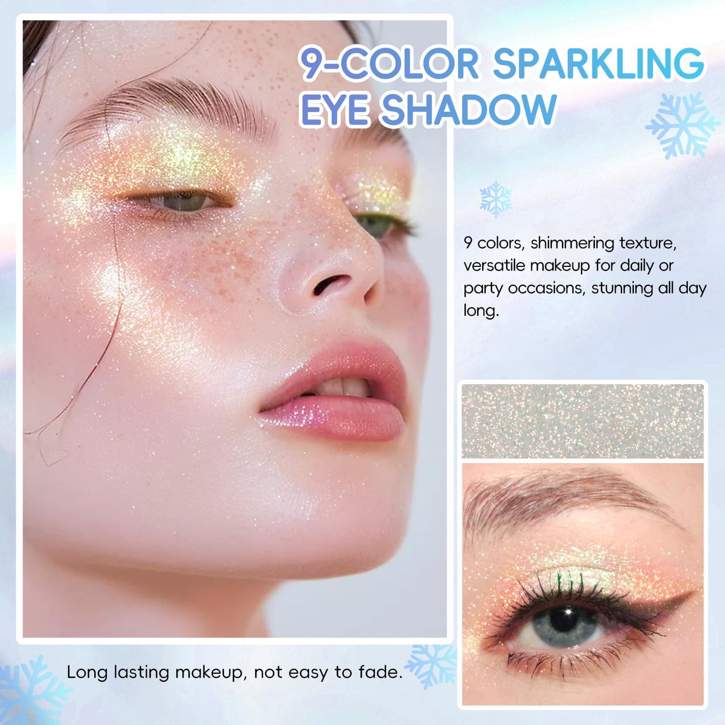Lilbitty Nude Brown Eyeshadow Palette – Rose Gold & Dark Brown Bronze Highly Pigmented Long-Lasting Cream Eyeshadow for Brown Eyes