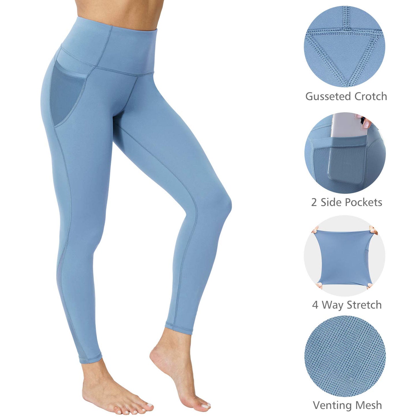 Sport Leggings for Women with Pockets – Comfortable for Yoga, Fitness & Running