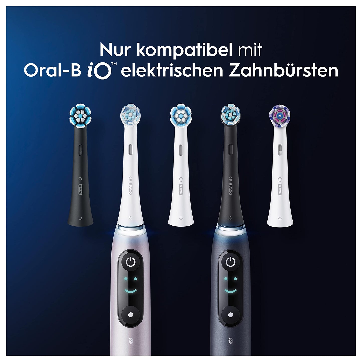Oral-B iO Ultimative Reinigung Aufsteckbürsten für elektrische Zahnbürste, 10 Stück, ultimative Zahnreinigung, Zahnbürstenaufsatz für Oral-B Zahnbürsten, briefkastenfähige Verpackung, schwarz