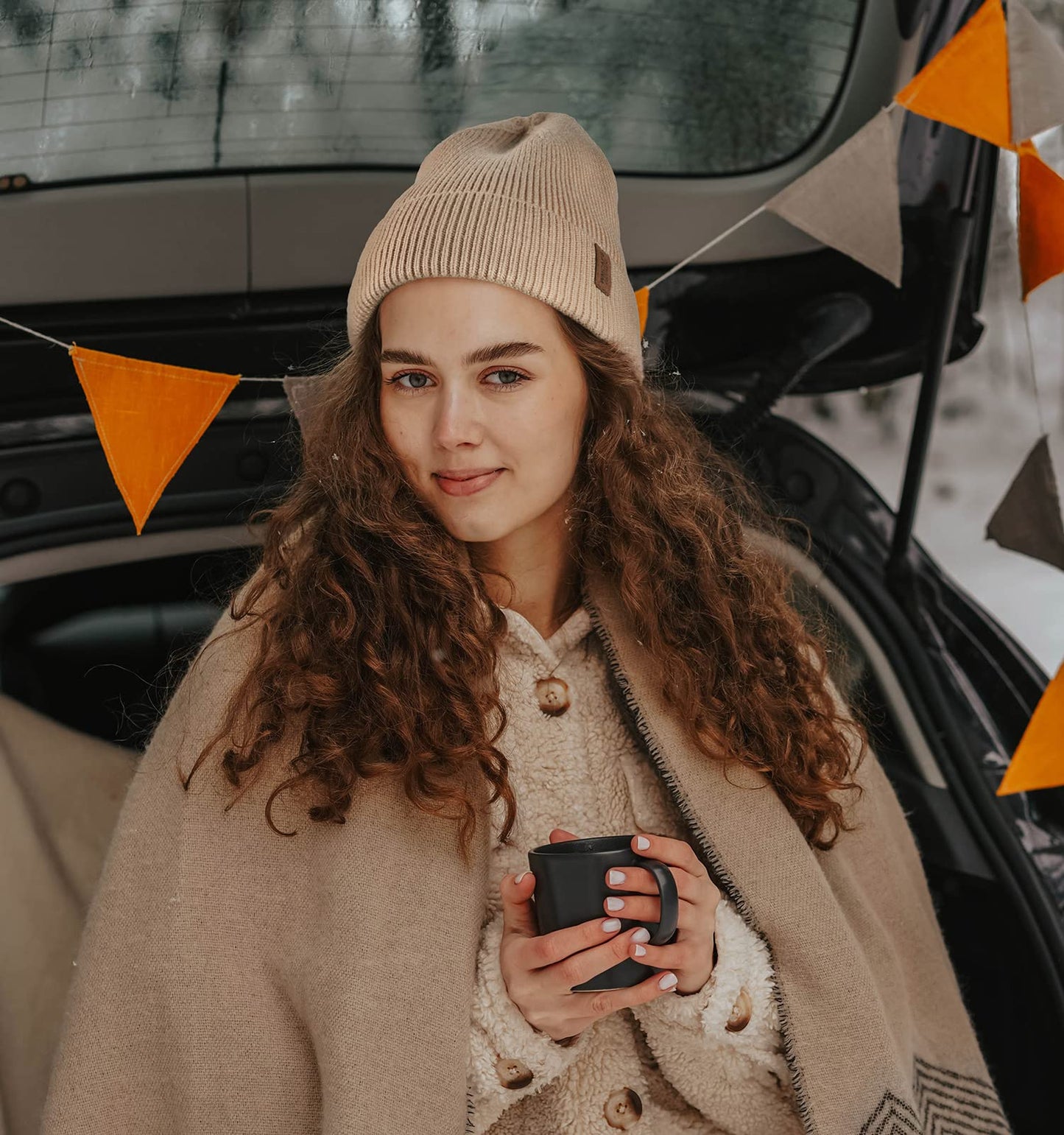 Wmcaps Beanie Mütze, Herren Winter Warme Unisex Wintermütze Strickmütze Dehnbare Weiche Wollmütze mit Bündchen und Dickem Warmem Futter Geschenk für Freundin männer Frauen