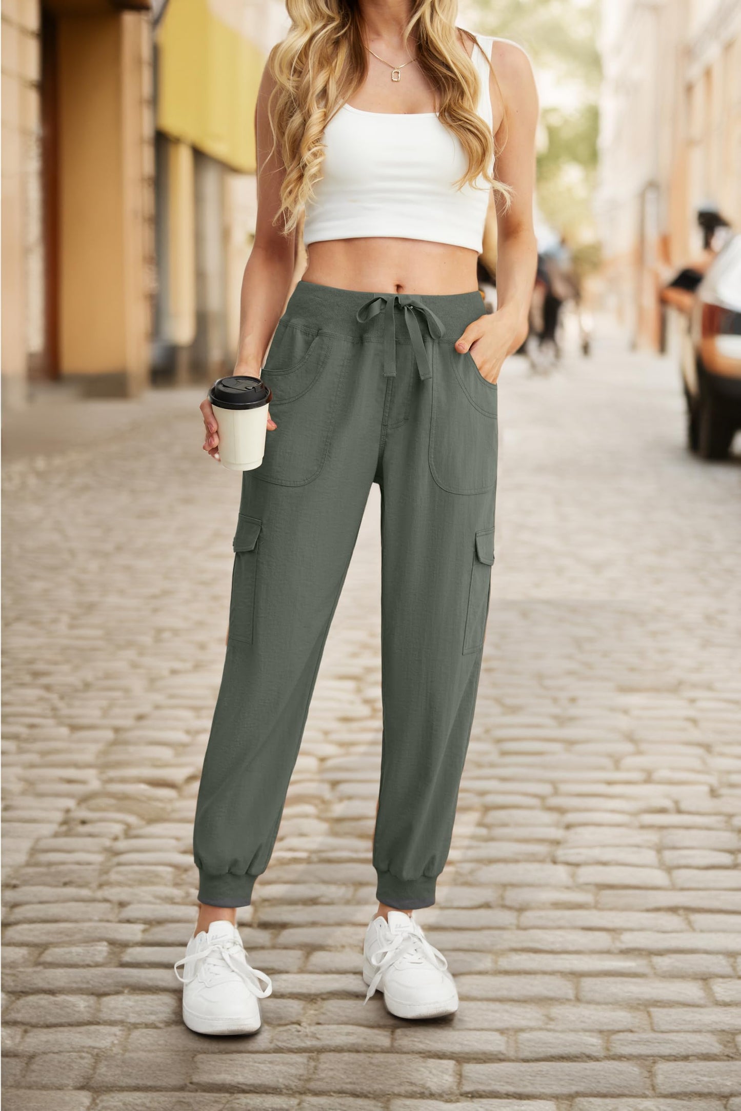 GRECERELLE Women’s Jogging Cargo Pants