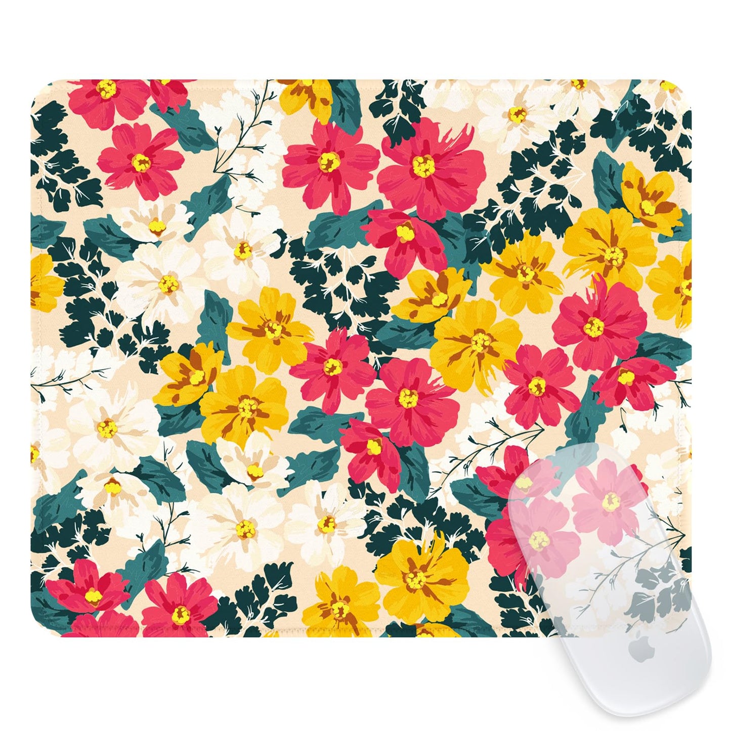 Ksriylm Mauspad,Quadratisches Niedliches Schwarzer Panther Mouse Pad,für Büro und Zuhause,Mousepad mit Motiv,wasserdichtes Mousepad,rutschfeste Gummiunterseite,Computer-Mauspads für kabellose Maus