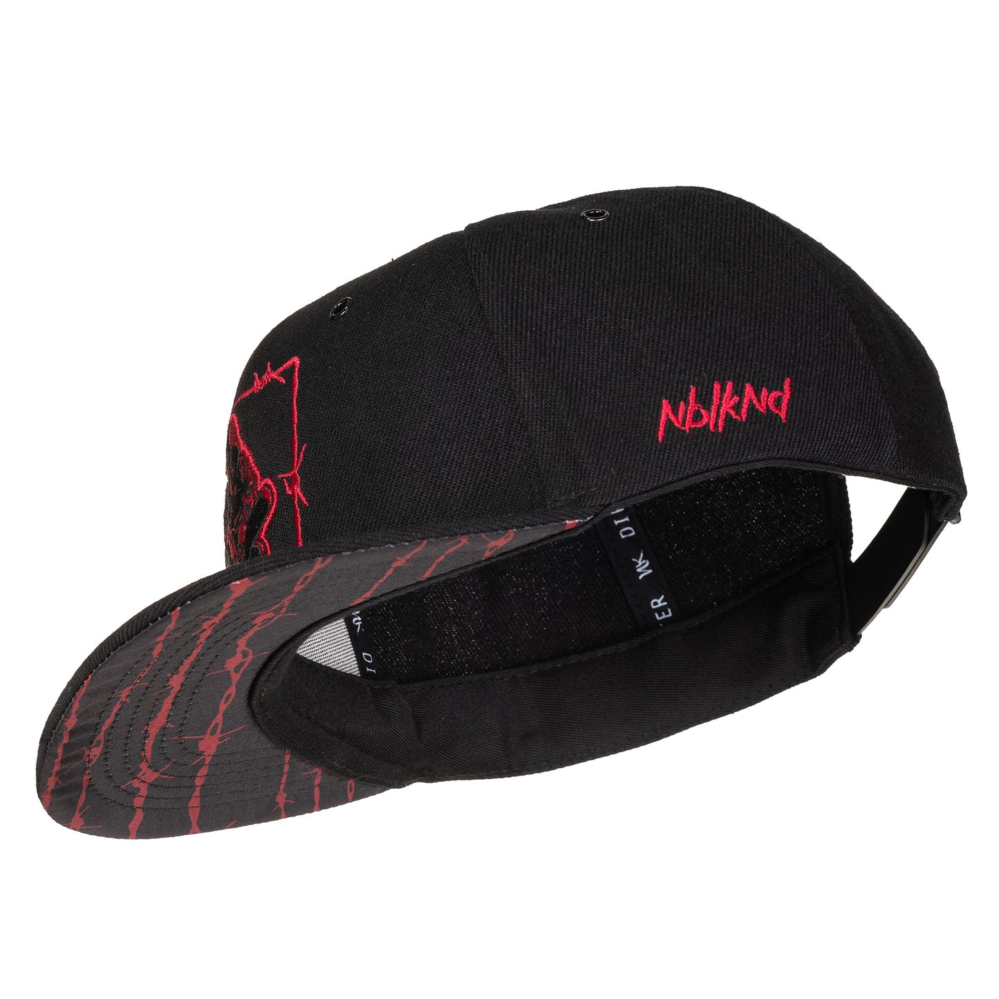 Nebelkind Snapback-Cap-Herren Damen Barbed Wire, Einheitsgröße OneSize, Größenverstellbar, Unisex, hochwertige Basecap trendig, Streetwear Style, Baseball-Kappe mit geradem Schirm, Retro