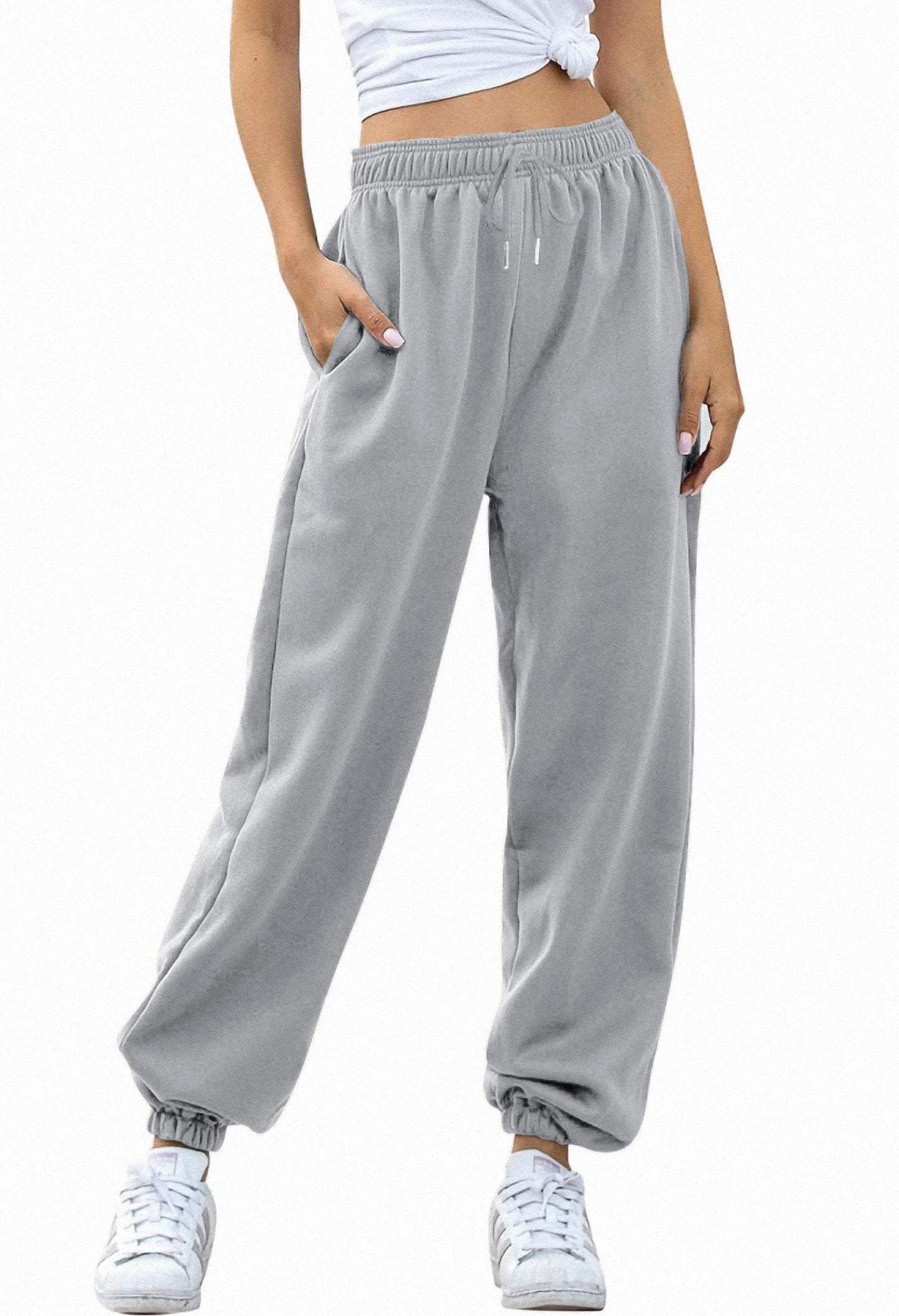 Jhsnjnr Women’s High Waist Jogging Sweatpants