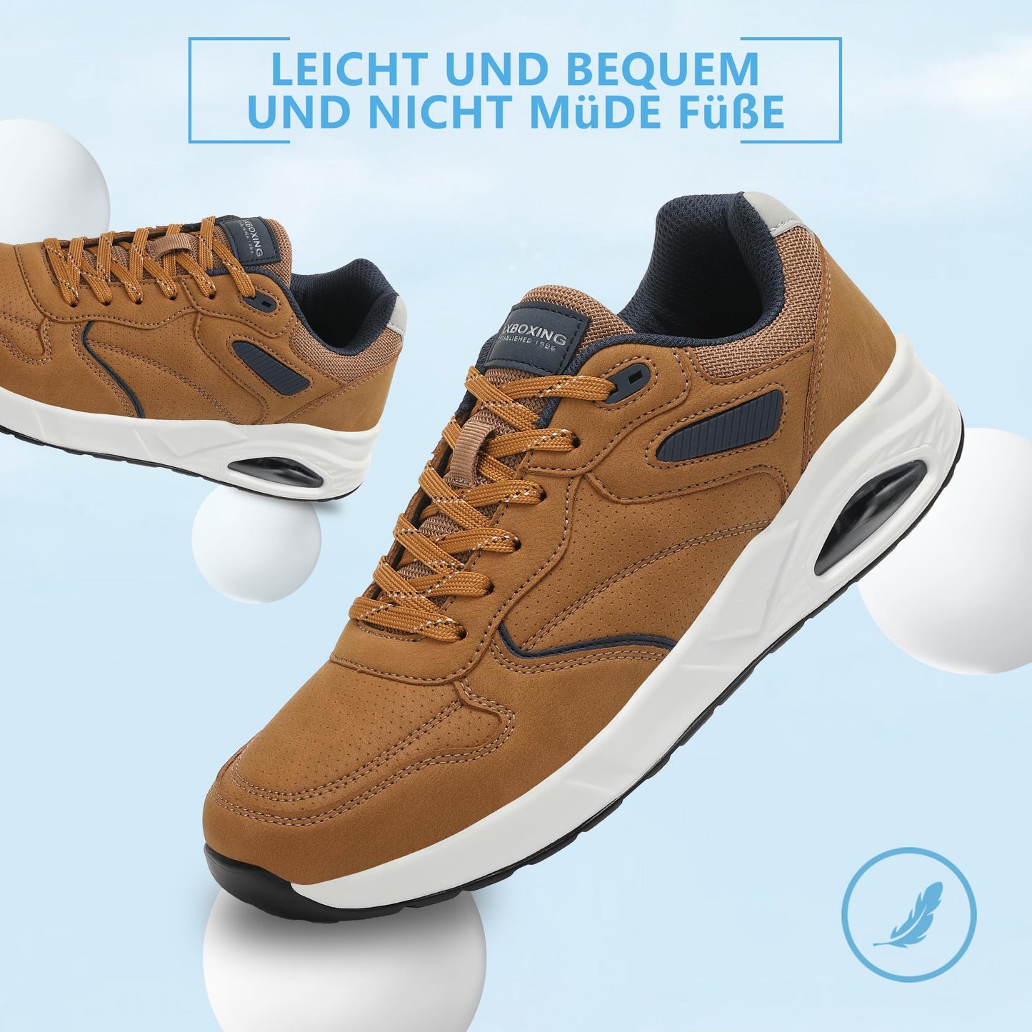 AX BOXING Men’s Sneakers – Lightweight Air Cushion Trainers