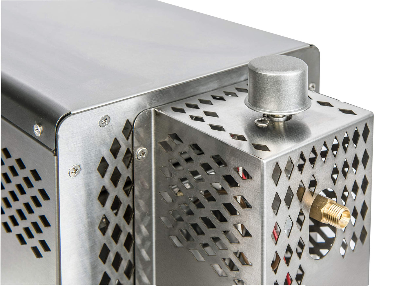 tepro steak grill Toronto, ceramic infrared burner with 3 kW power, 800 degrees gas, dimensions approx. 23 x 56 x 40.5 cm, silver