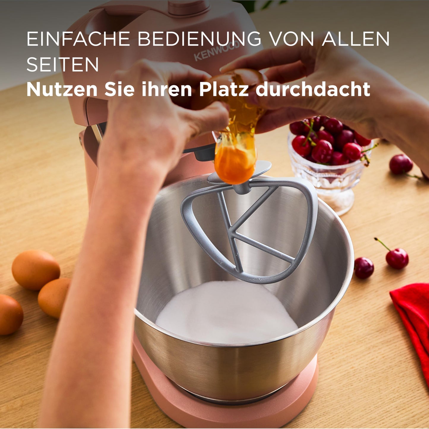 Kenwood MultiPro Go FDP22.130GY, Kompakt-Küchenmaschine nur 30cm hoch, zum Schneiden, Reiben, Pürieren und Teig Kneten, Express-Serve, 1,3 l Arbeitsbehälter, 650 W, Blau