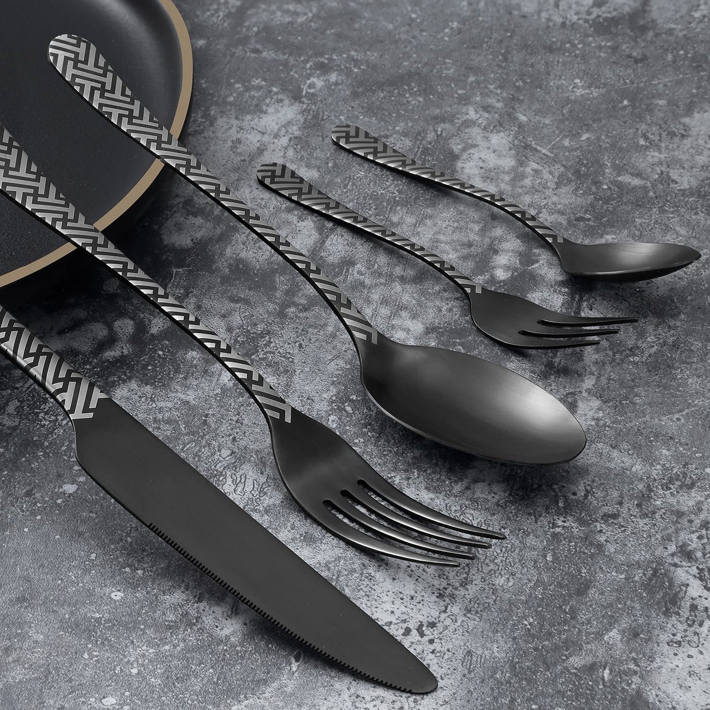 BEWOS Besteck Set für 6 Personen, 30 teilig Essbesteck Set inkl. Messer, Gabel, Löffel, Besteck Edelstahl Spiegelpoliert, Spülmaschinenfest