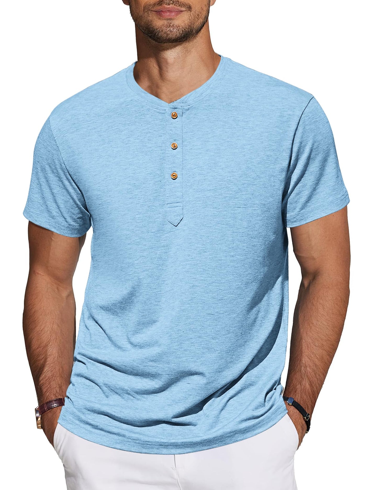 TARAINYA Men's Henley T-Shirt
