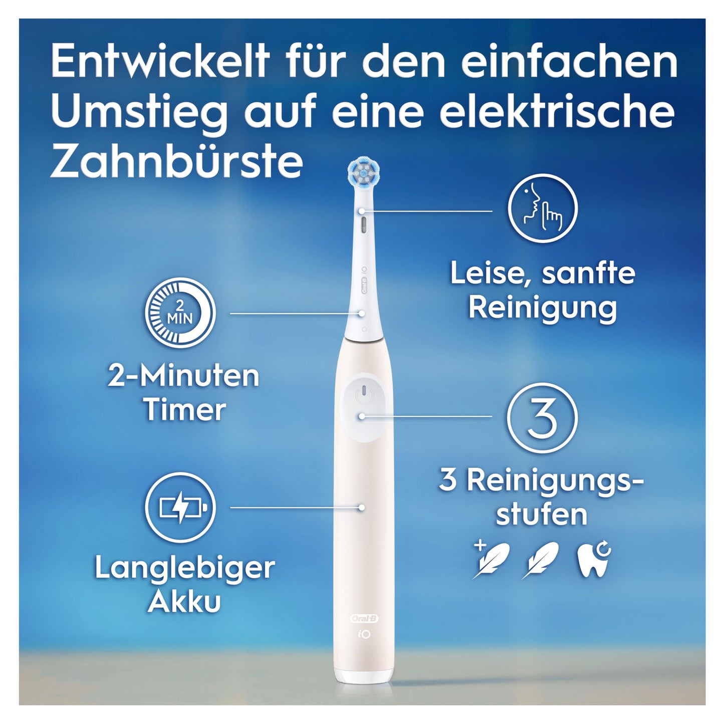 Oral-B PRO 3 3500 Elektrische Zahnbürste/Electric Toothbrush, 2 Aufsteckbürsten, mit 3 Putzmodi und visueller 360° Andruckkontrolle für Zahnpflege, Reiseetui, Geschenk Mann/Frau, schwarz