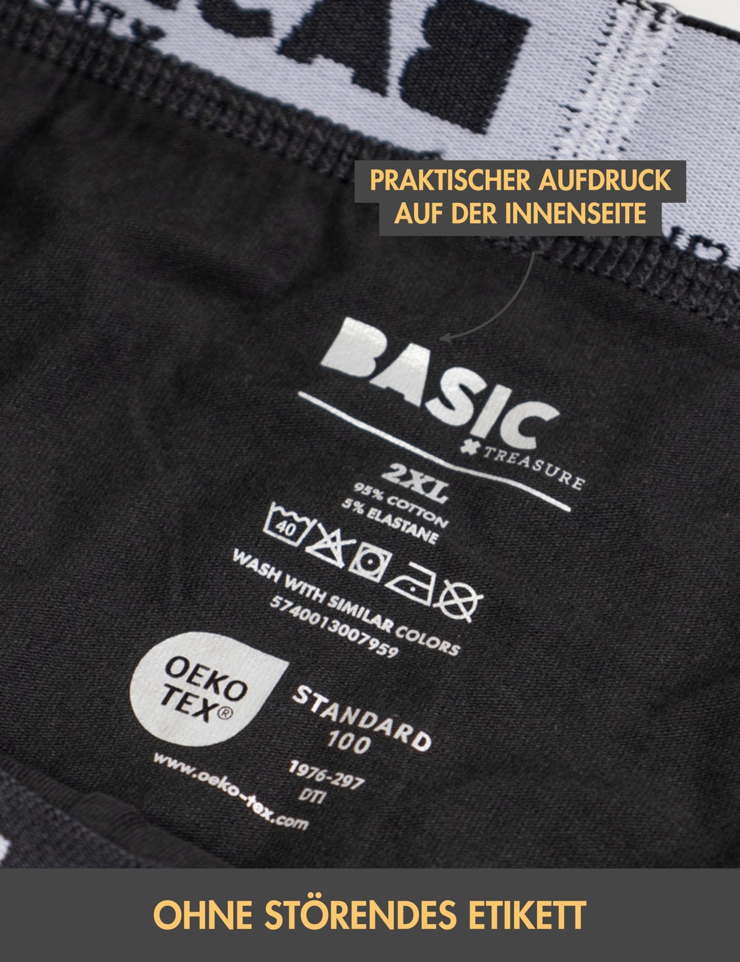 Basic Treasure 8/9-Pack Men’s Boxer Shorts