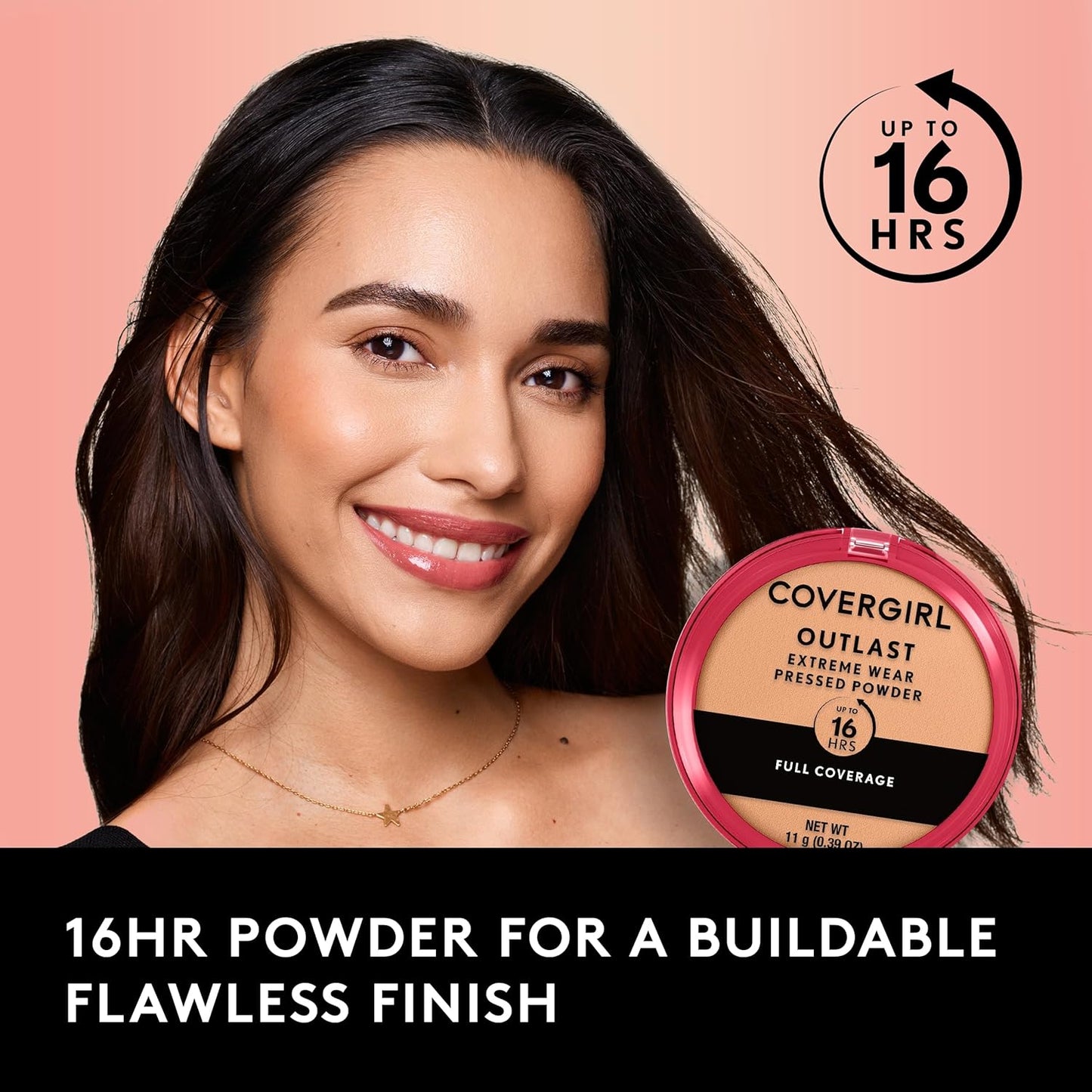 CoverGirl Outlast Extreme Wear 16HR Pressed Powder – 820 Creamy Natural (11.1g)