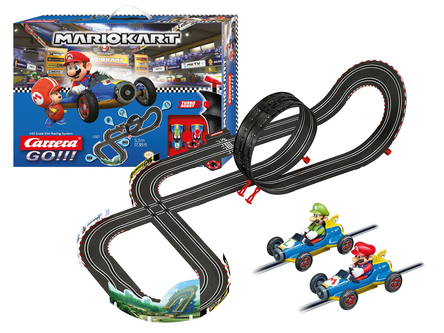 Carrera - 20062492 - Carrera 20062492 Nintendo Mario Kart 8, Mehrfarbig, 58 x 10 x 40 cm