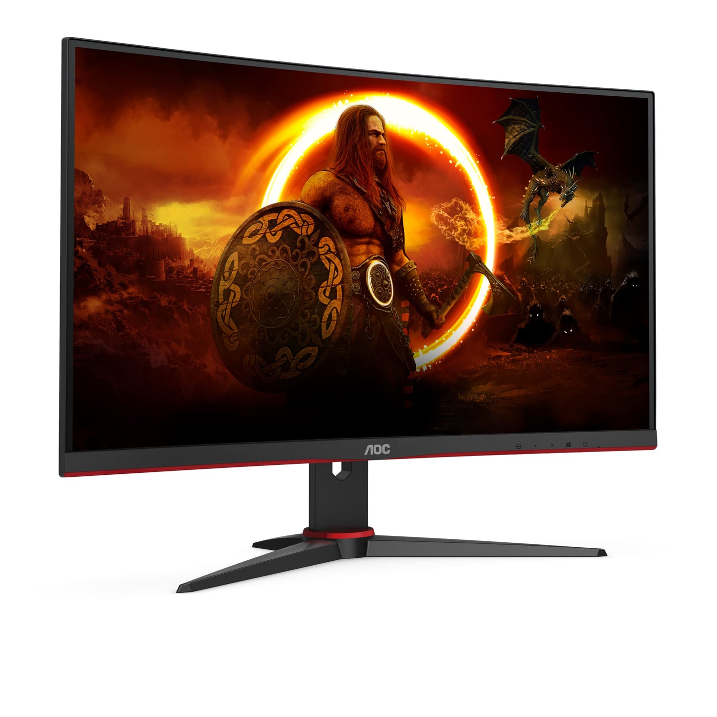 AOC Gaming CU34G2XPD – 34-Zoll-WQHD-Curved-Monitor, 180 Hz, schnelle VA, 1 ms GTG, FreeSync Premium, HDR400, höhenverstellbarer Standfuß (3440 x 1440, HDMI, DisplayPort, USB-Hub)