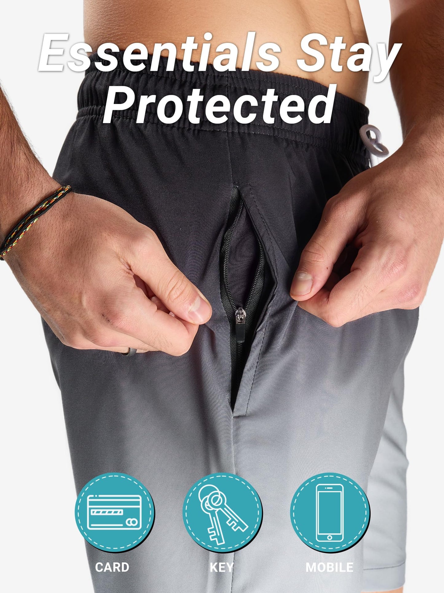 Arcweg Men’s Ultralight Swim Shorts – Quick-Dry & Breathable Swim Trunks