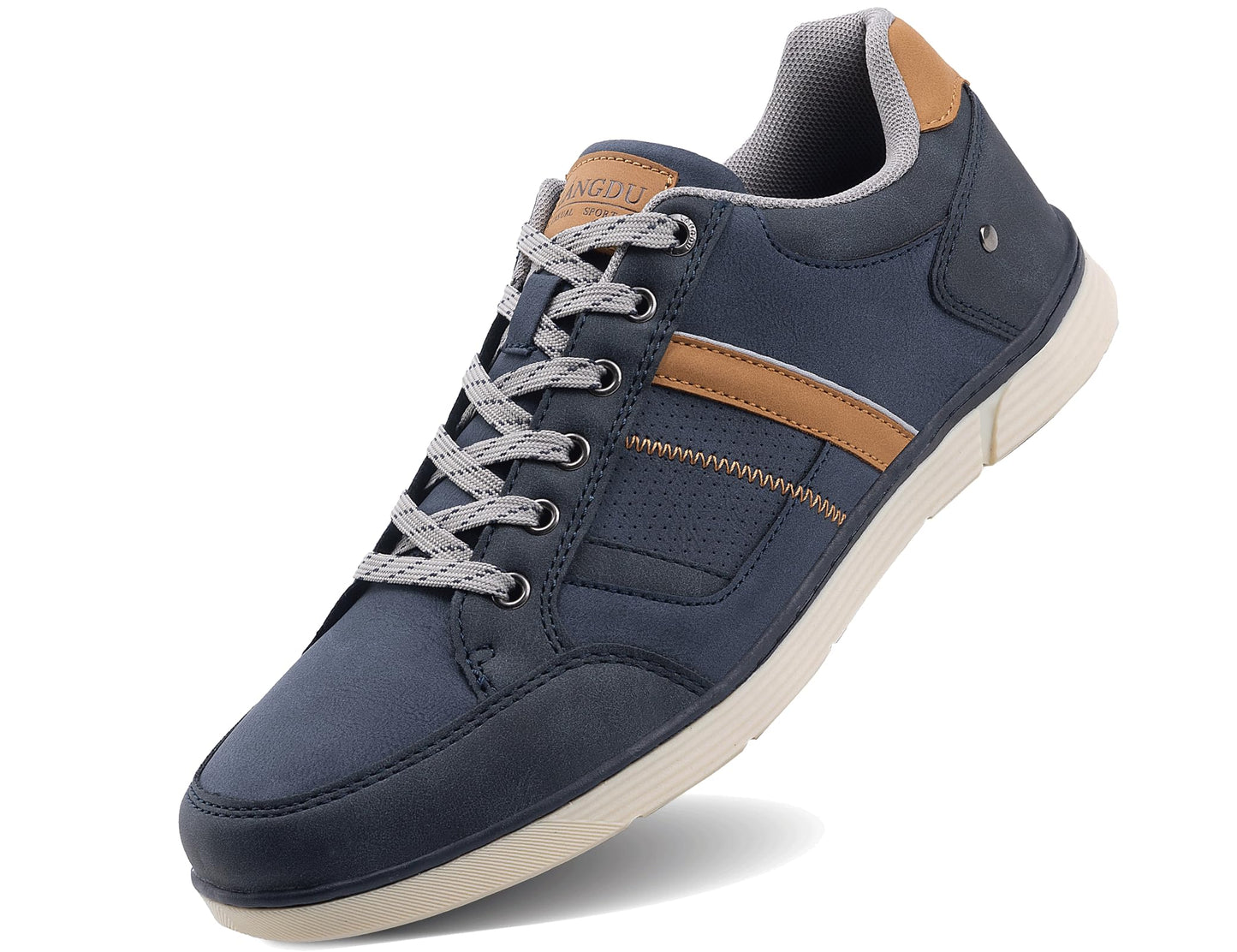 LANGDU Men’s Casual Sneakers – Lightweight Breathable Walking Sports Shoes
