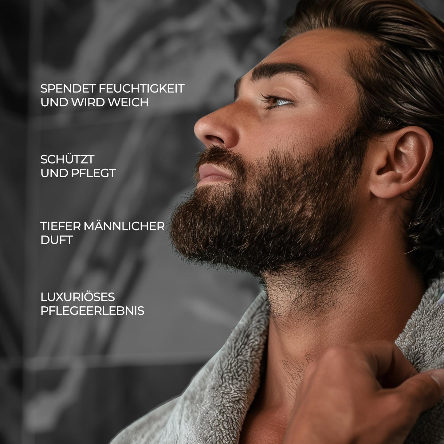 ZOUSZ Black Oud Bartbalsam für Männer mit Sheabutter – Premium-Bartbalsam/Bartspülung/Bartweichmacher Herren | Das ultimative nicht fettender Bartpflege für Männer, 50 ml