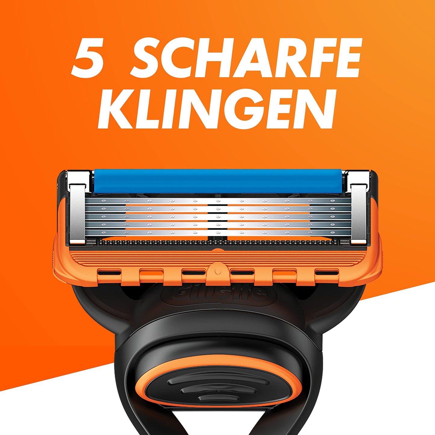 Gillette Fusion5 Rasierer für Männer, ein Gillette Rasierer, 11 Ersatzklingen, mit Gleitstreifen für eine gründliche Rasur