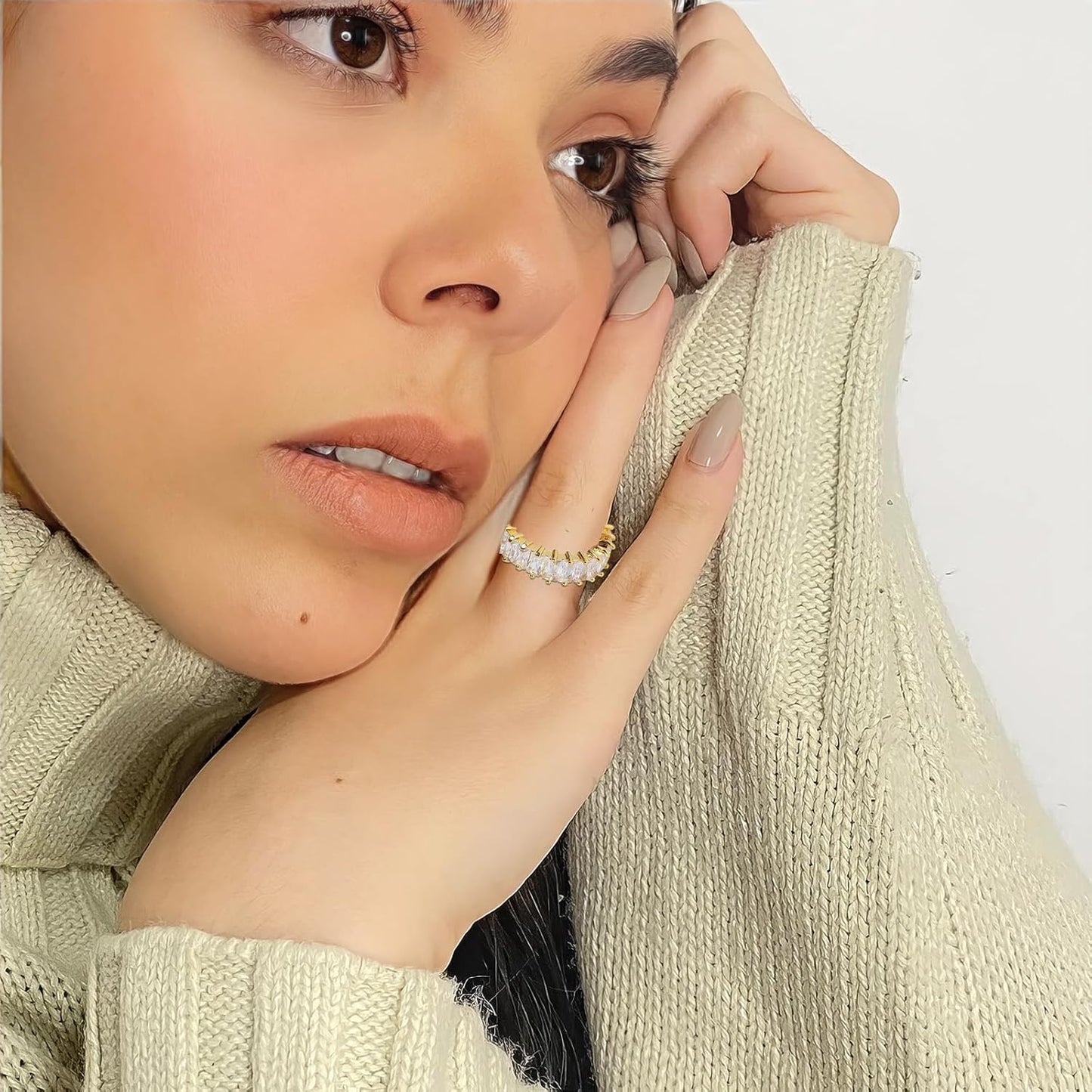 Gold Eternity Ring for Women