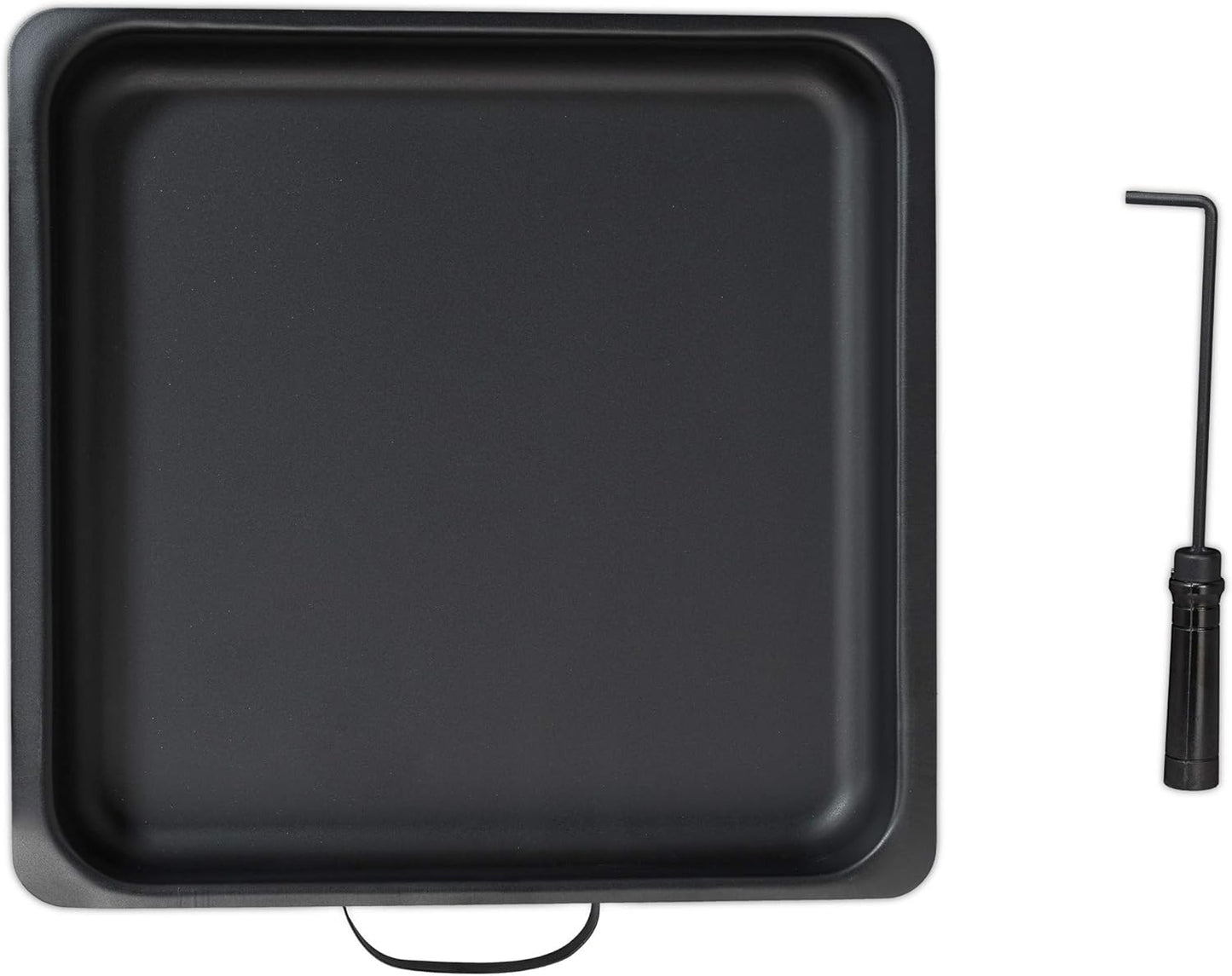 Relaxdays, schwarz Terrassenofen mit Grill, Feuerstelle mit Funkenschutz, Schürhaken, massiv, Stahl, 110 x 63 x 51 cm 10026555