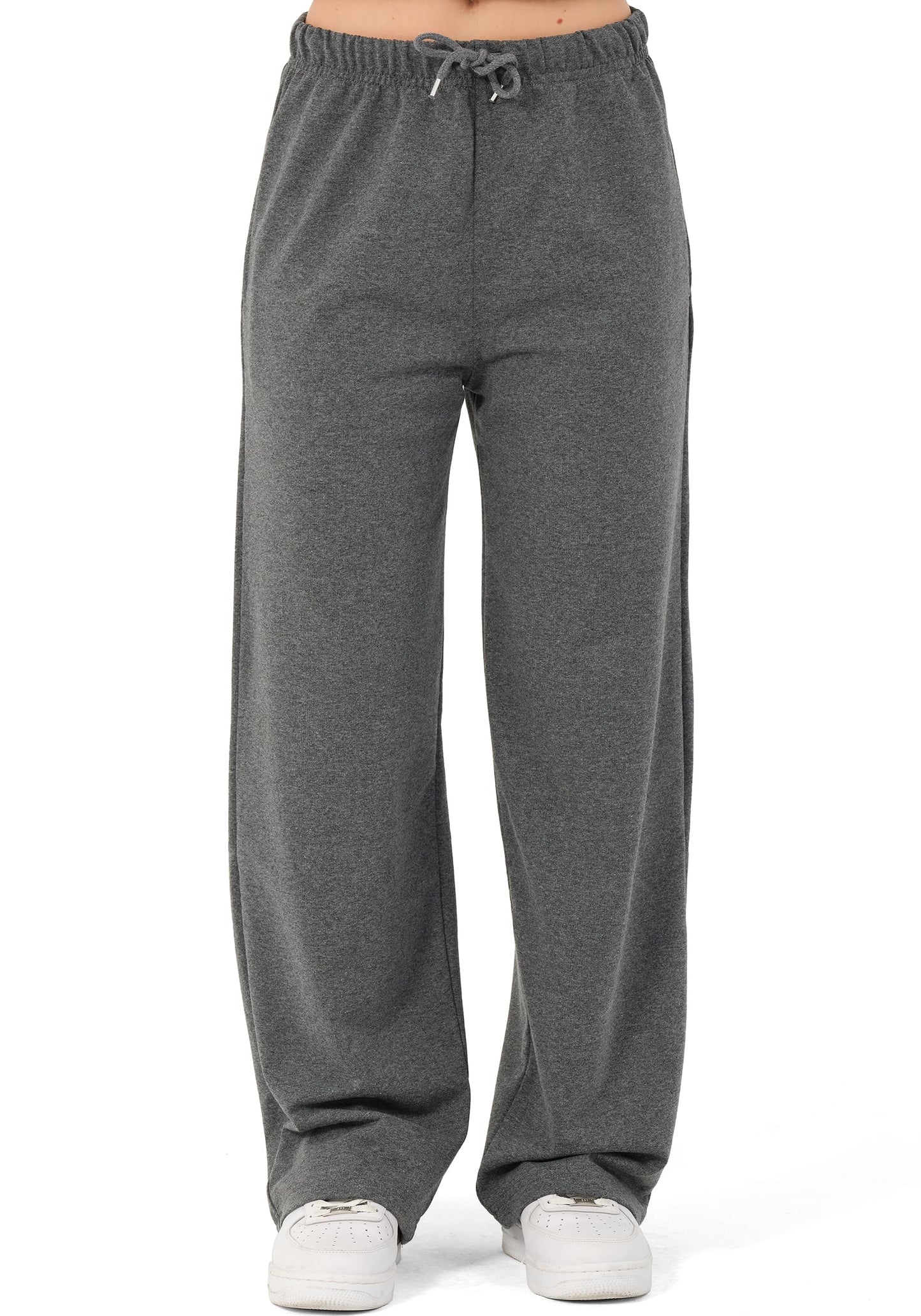 ROSS CAMP Women’s Jogging Pants – Wide Leg High Waist Cotton Sweatpants